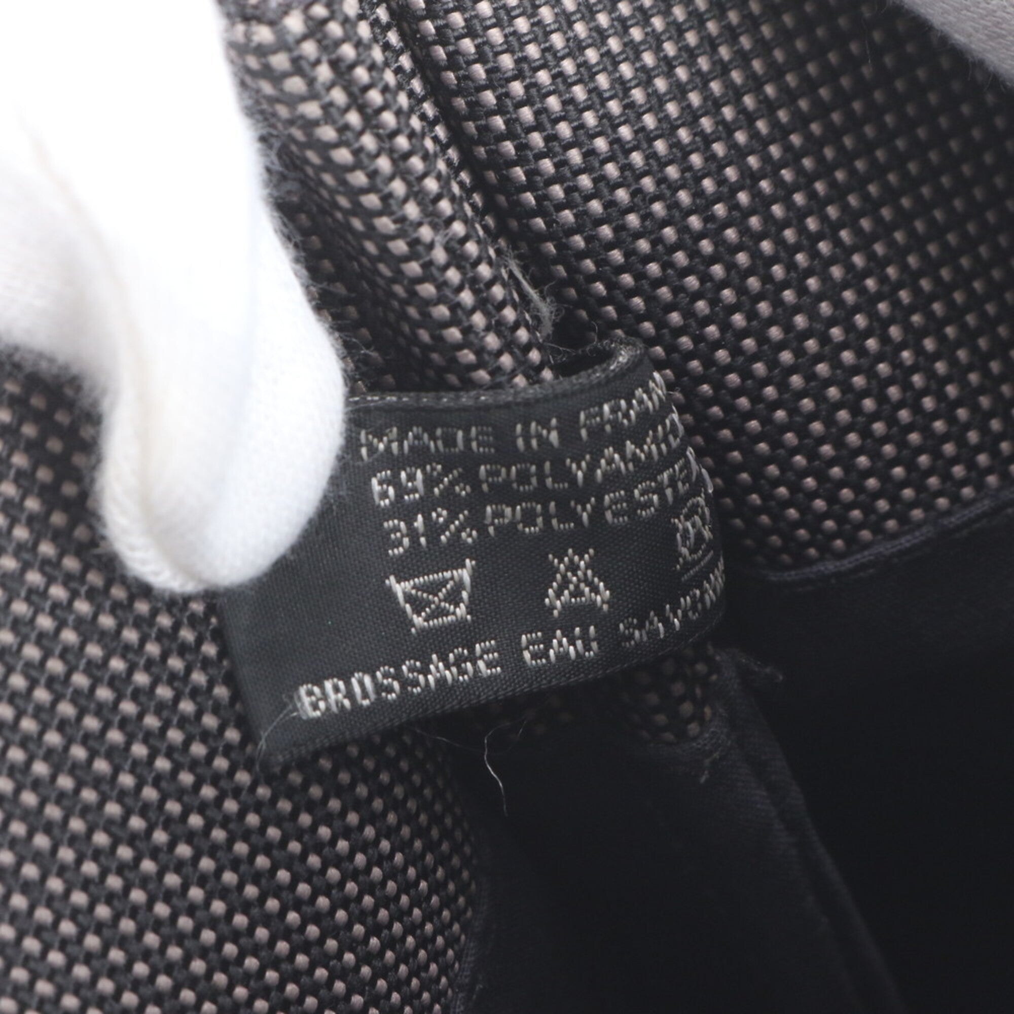 Hermes Her Line Black Canvas Pochette Shoulder Bag (Pre-Owned)