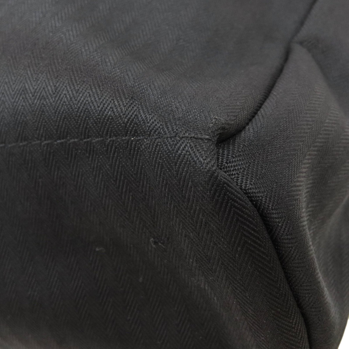 Hermes Black Polyester Cotton Briefcase (Pre-Owned)