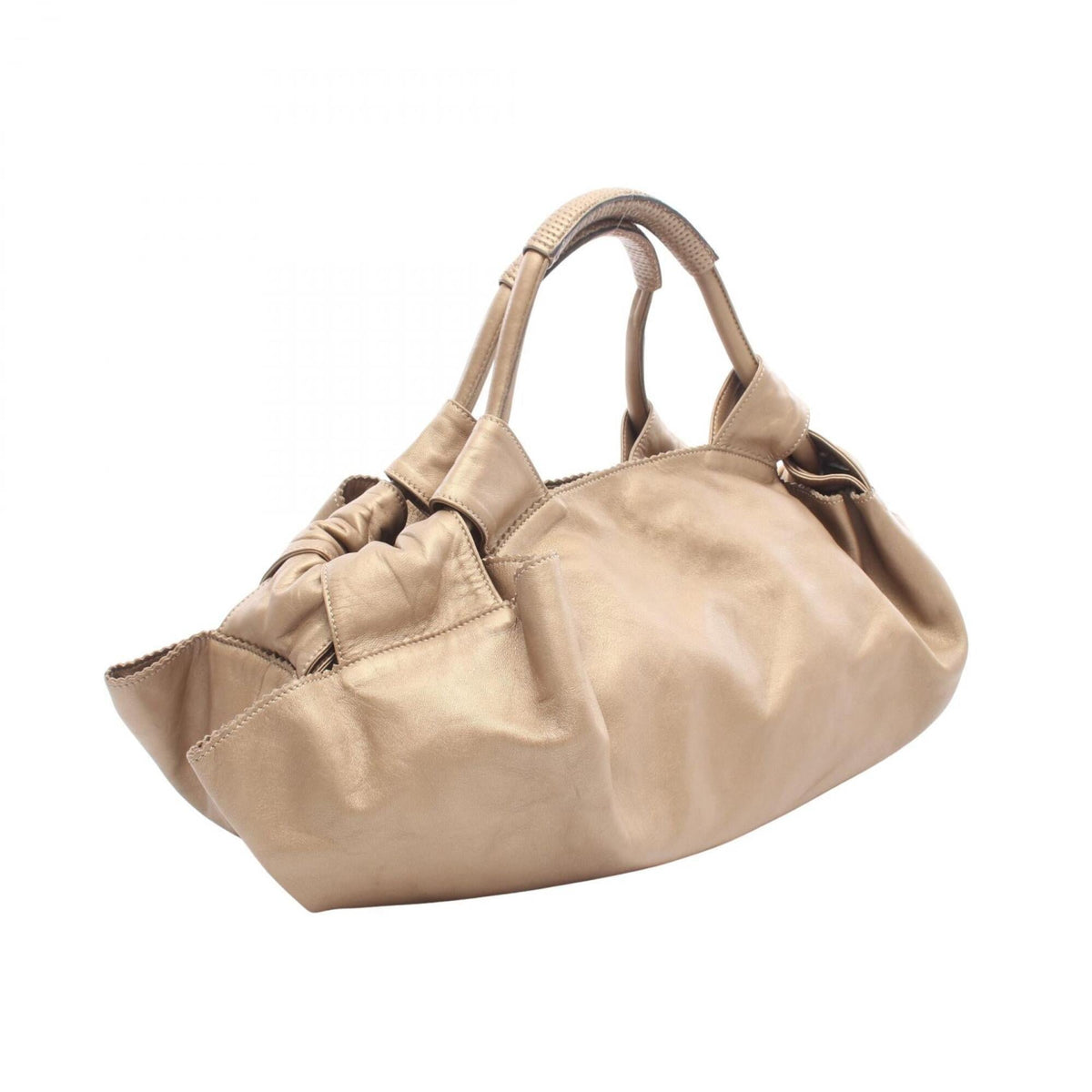 Loewe Gold Leather Handbag (Pre-Owned)