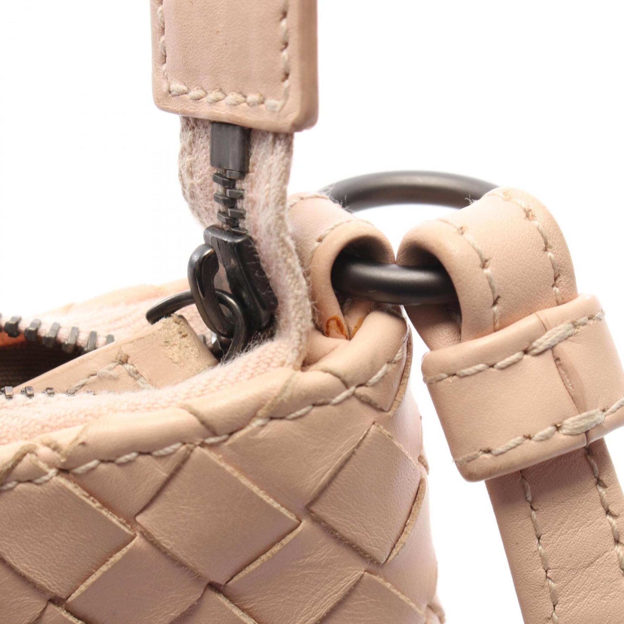 Bottega Veneta Pink Intrecciato Handbag Shoulder Bag (Pre-Owned)