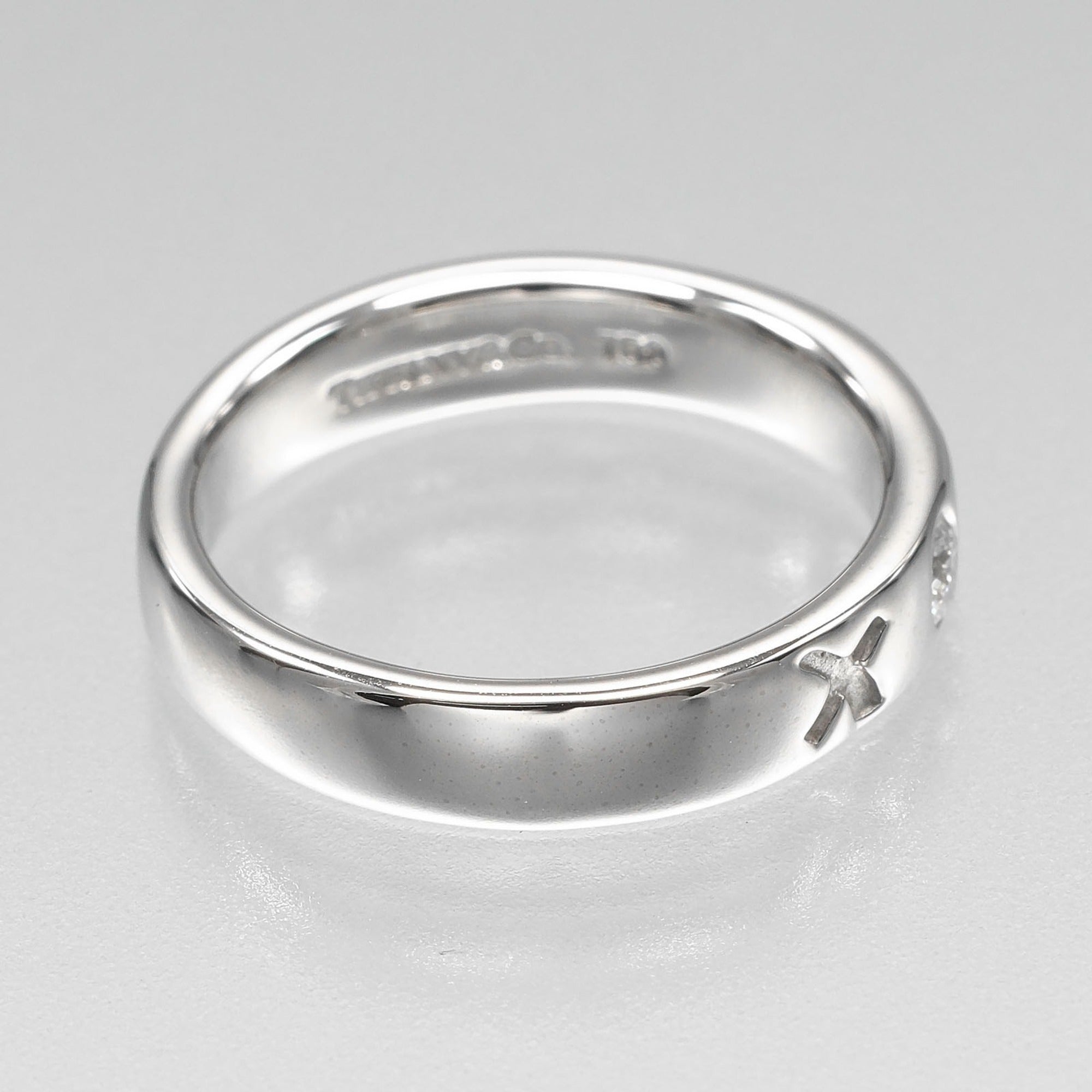 Tiffany White Gold (18K) Band Ring (Pre-Owned)