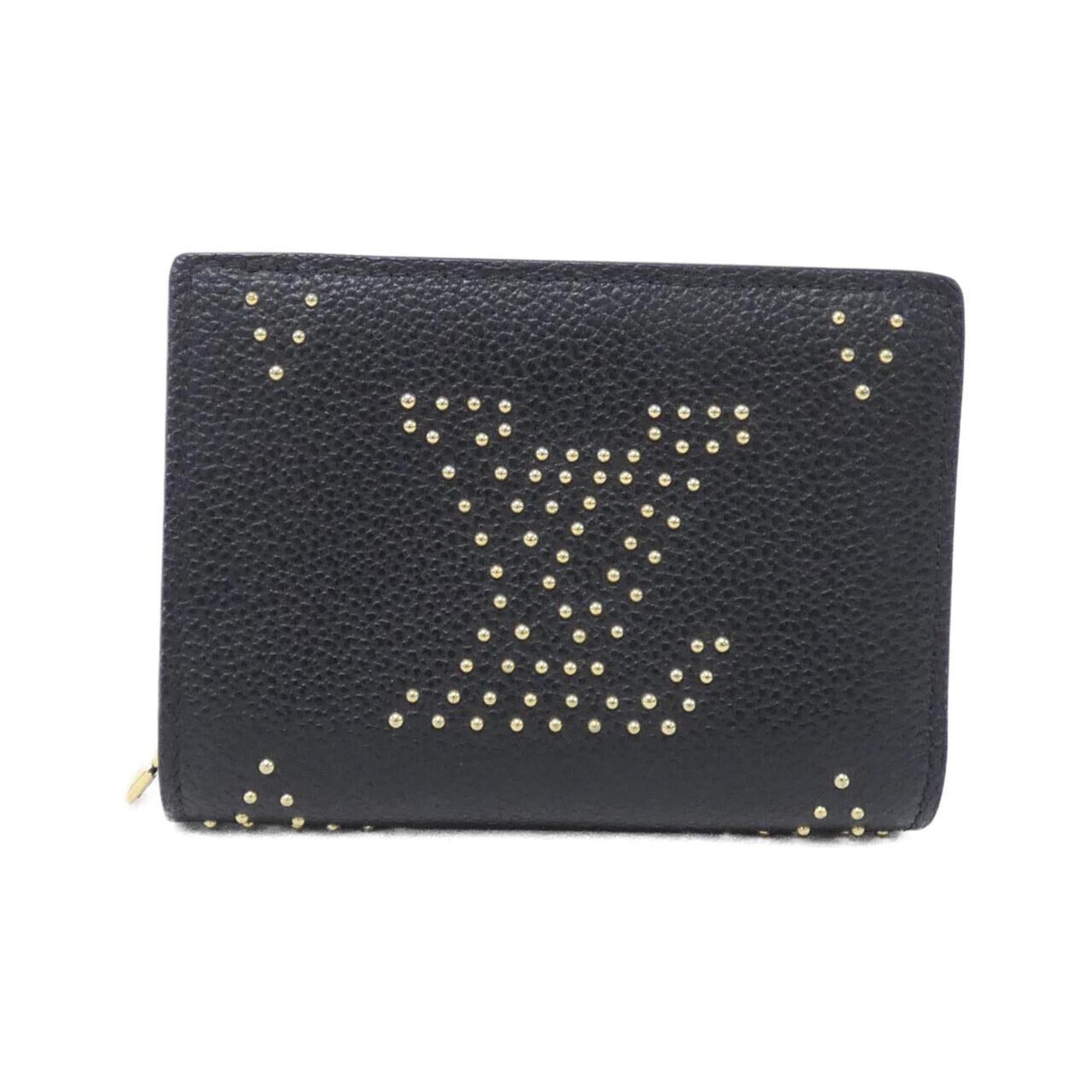 Louis Vuitton Black Leather Wallet (Bi-Fold) (Pre-Owned)