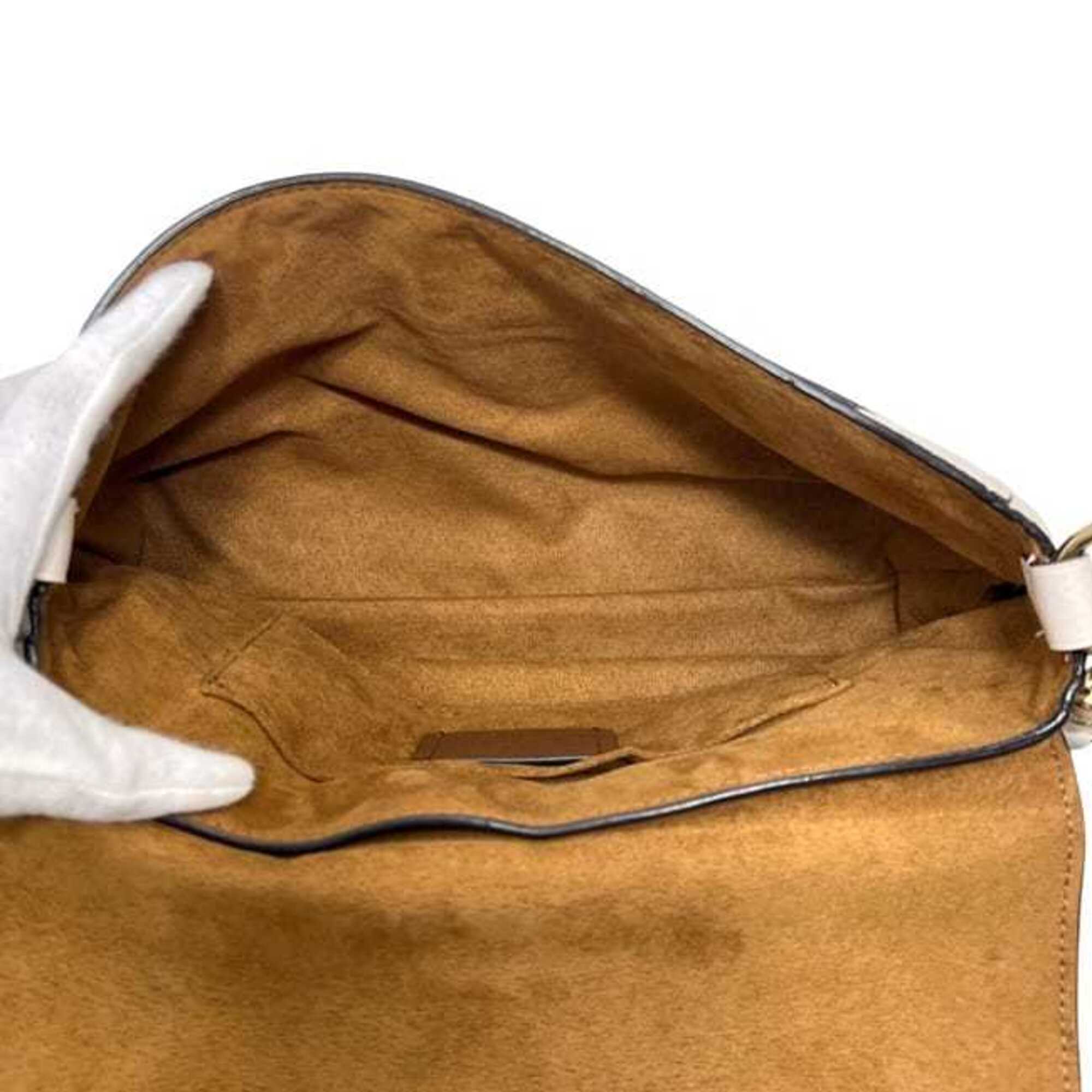 Coach White Leather Shoulder Bag (Pre-Owned)
