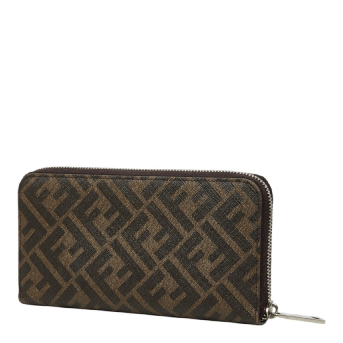 Fendi Brown Yellow Pvc Long Wallet (Bi-Fold) (Pre-Owned)