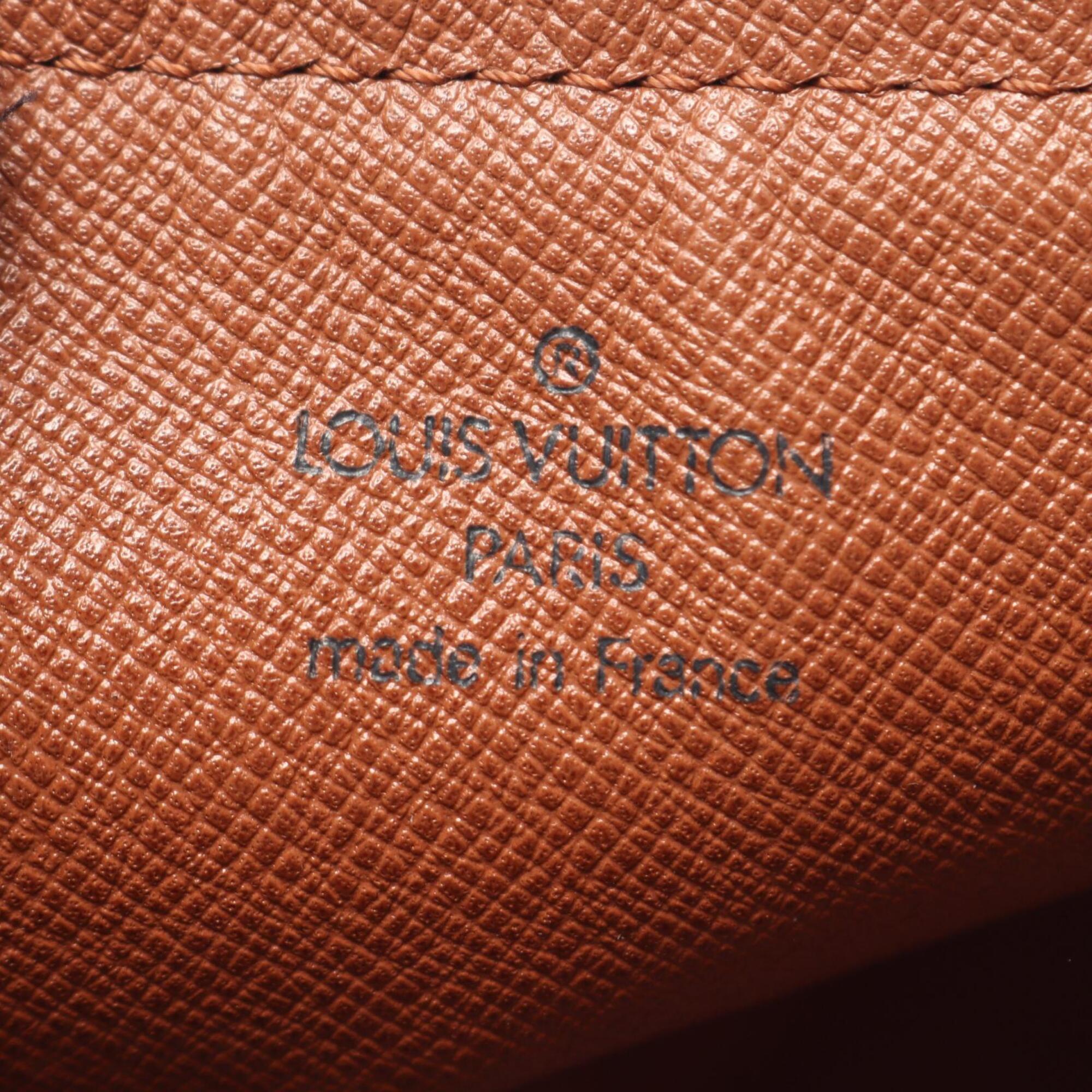 Louis Vuitton Brown Monogram Coated Canvas Leather Handbag (Pre-Owned)