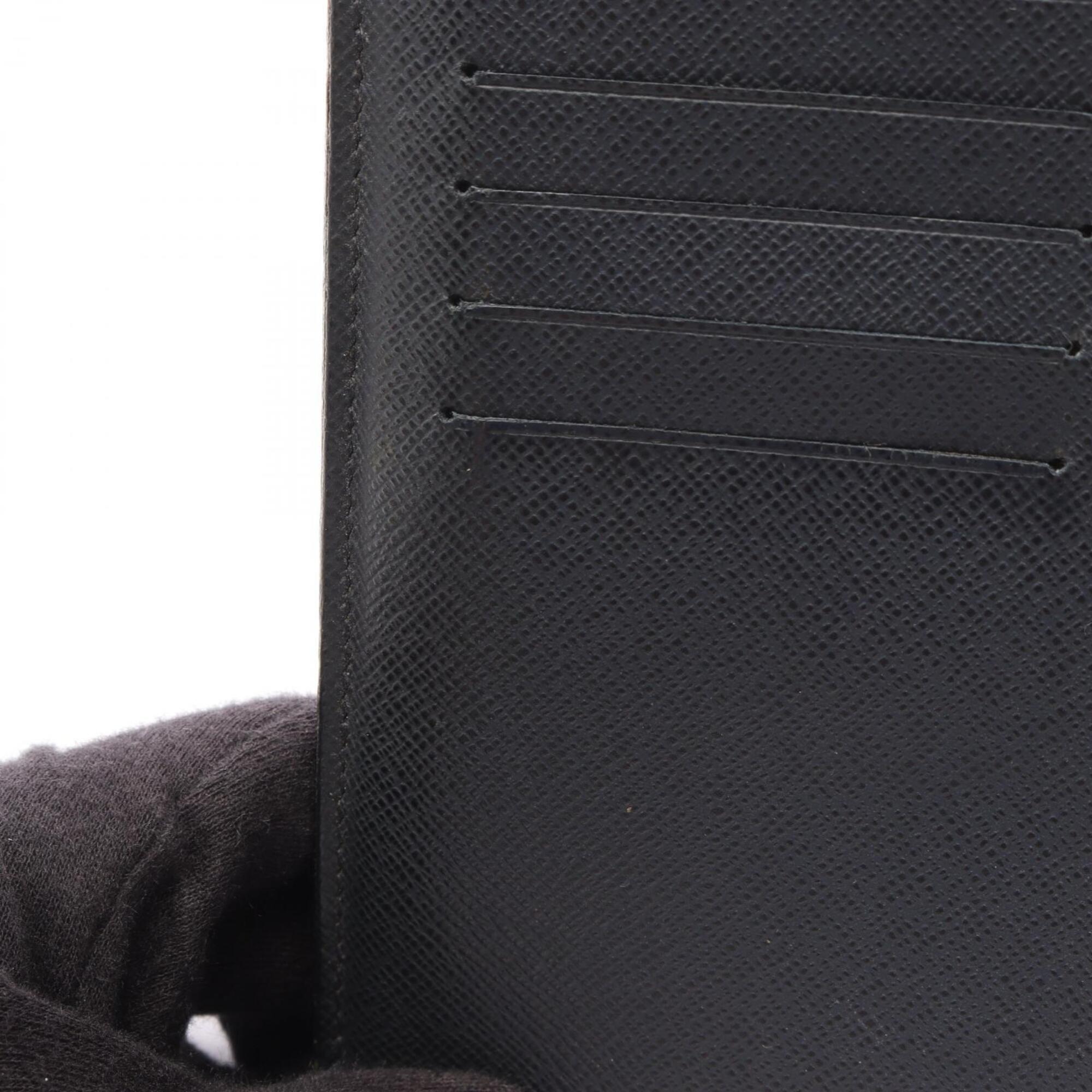 Louis Vuitton Ardoise Black Taiga Leather Long Wallet (Bi-Fold) (Pre-Owned)