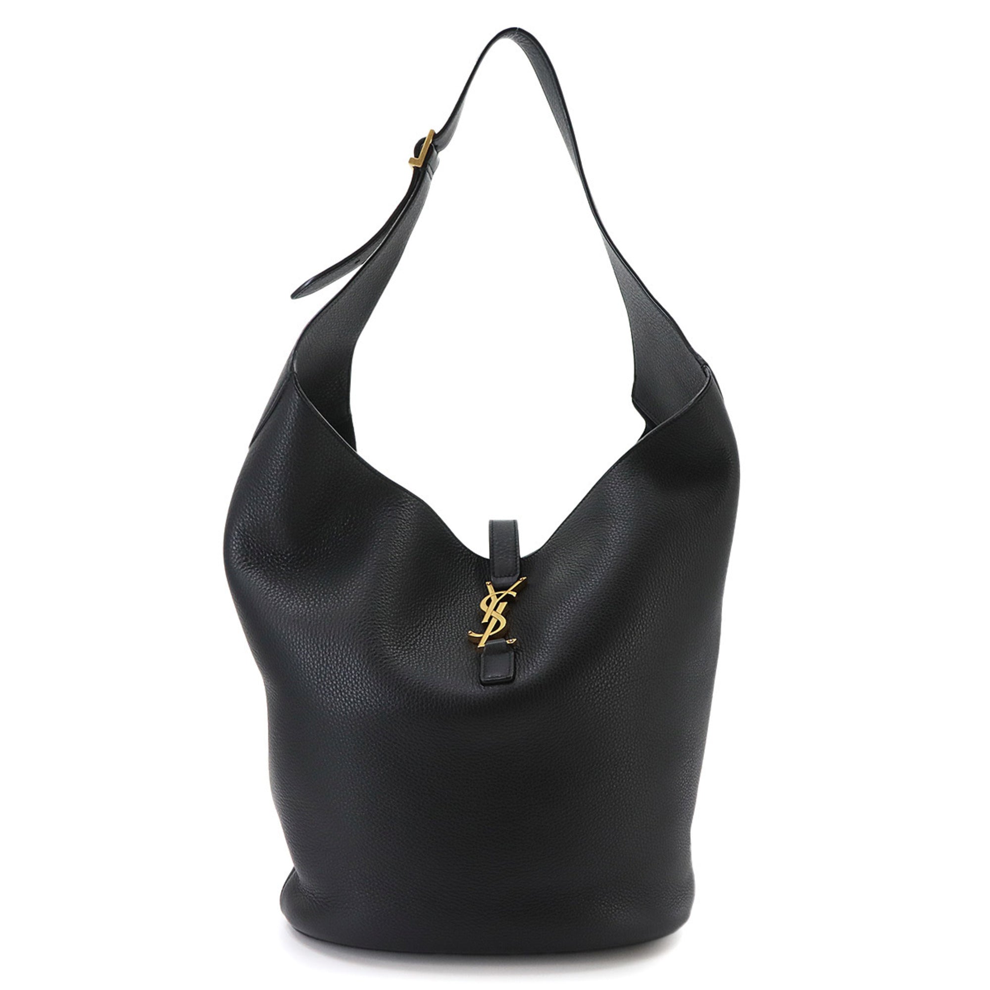 Saint Laurent Black Leather Handbag Shoulder Bag (Pre-Owned)