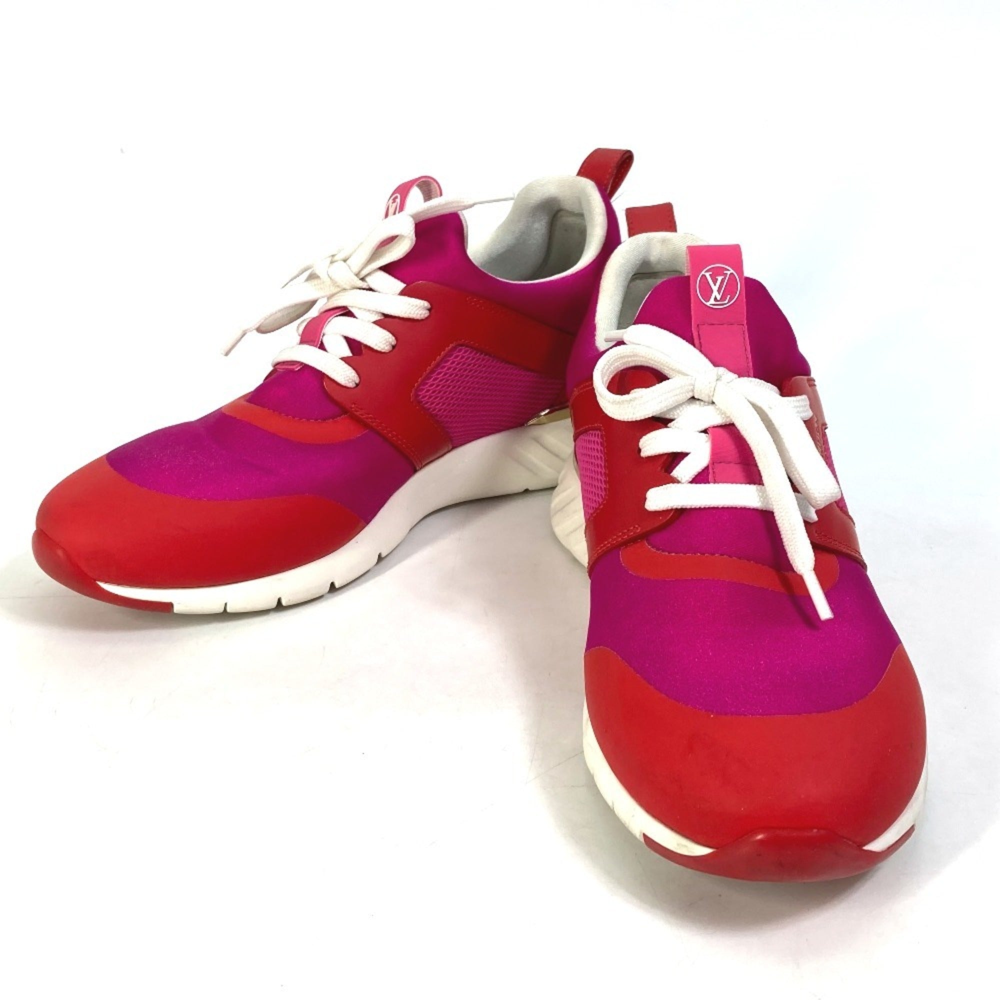 Louis Vuitton Pink Red Color Sneakers (Pre-Owned)