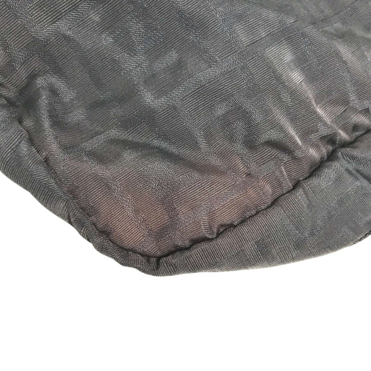 Fendi Zucca Black Nylon Boston Bag (Pre-Owned)