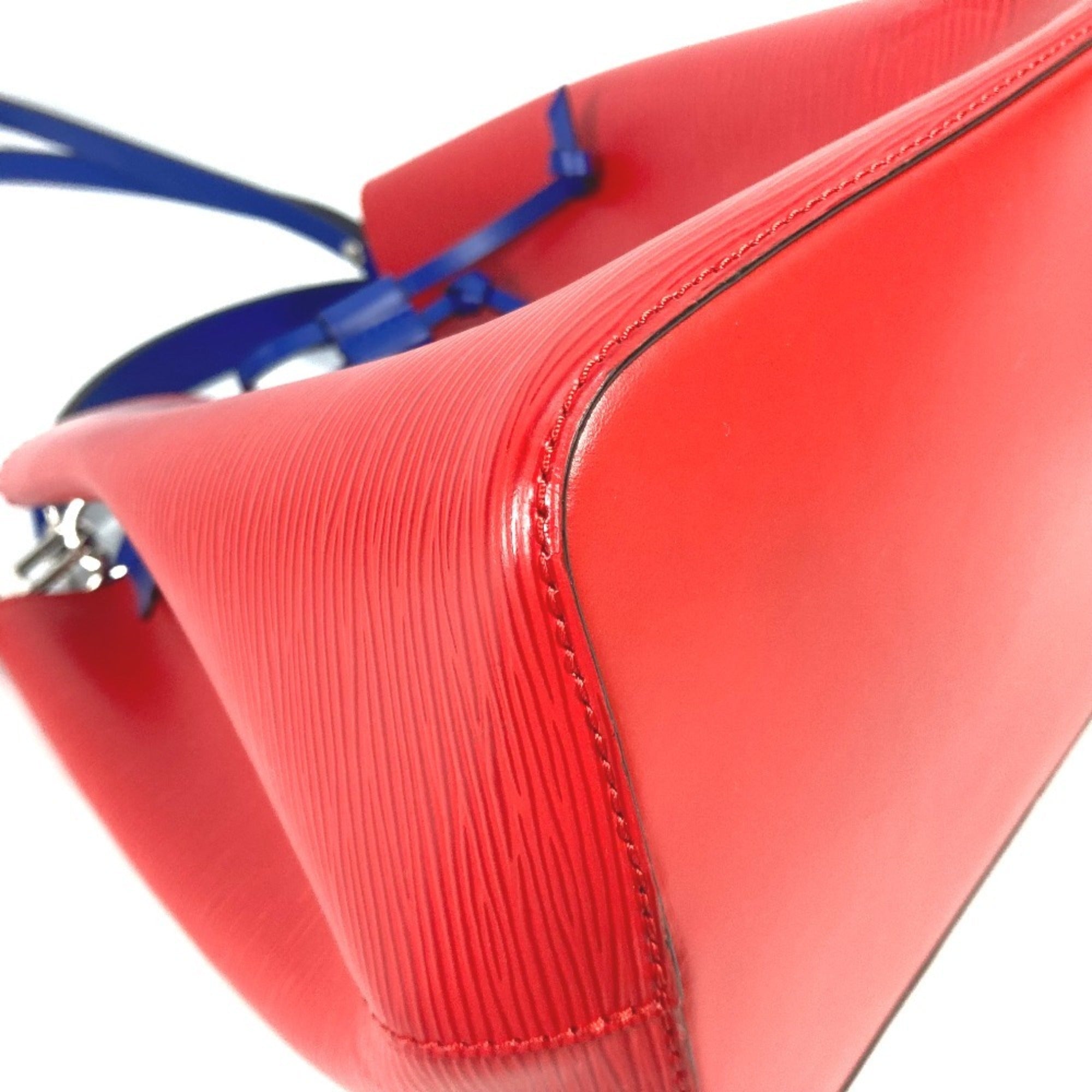 Louis Vuitton Epi Bicolor Blue Coquelicots Red Color Epi Leather Handbag Shoulder Bag (Pre-Owned)