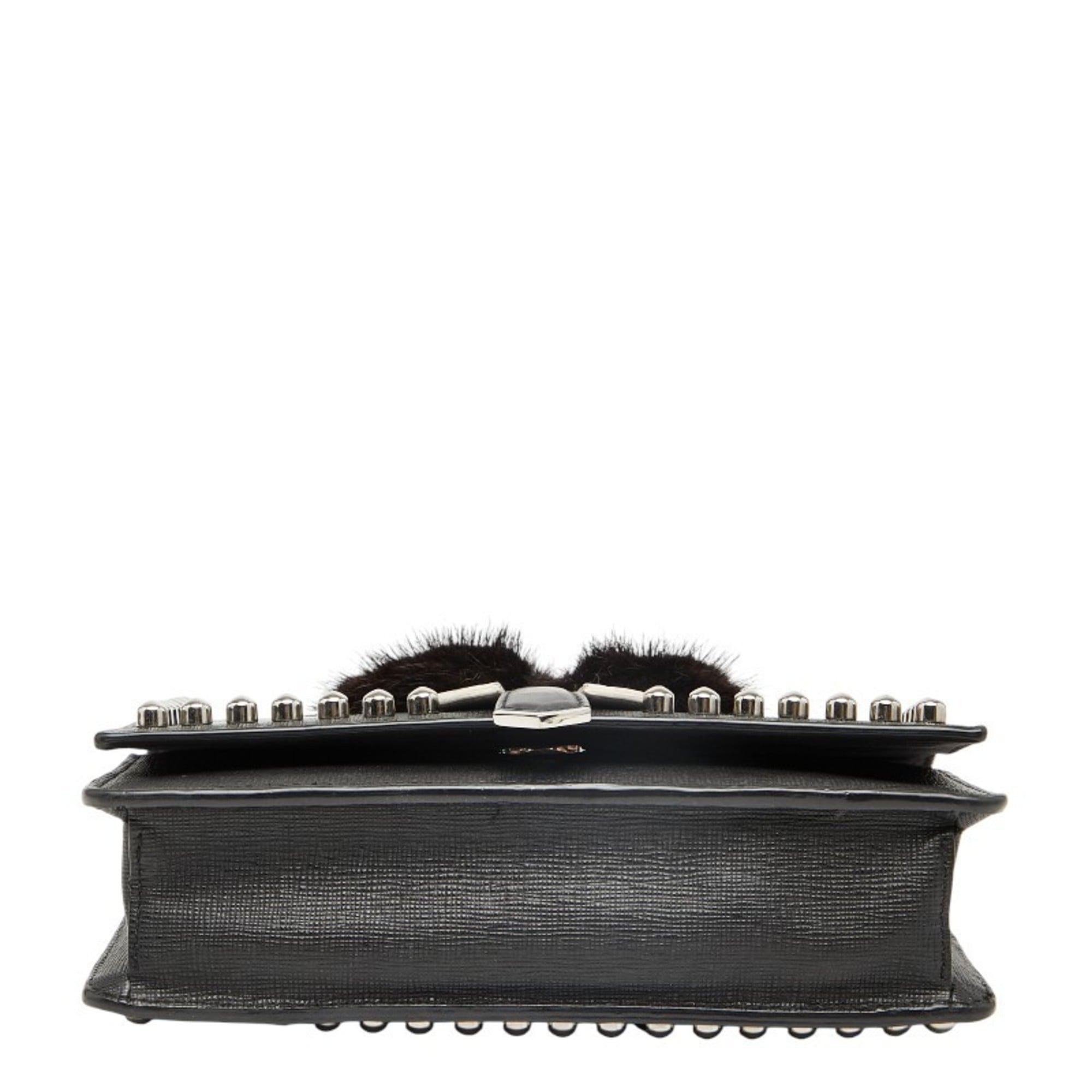 Fendi Black Leather Shoulder Bag (Pre-Owned)