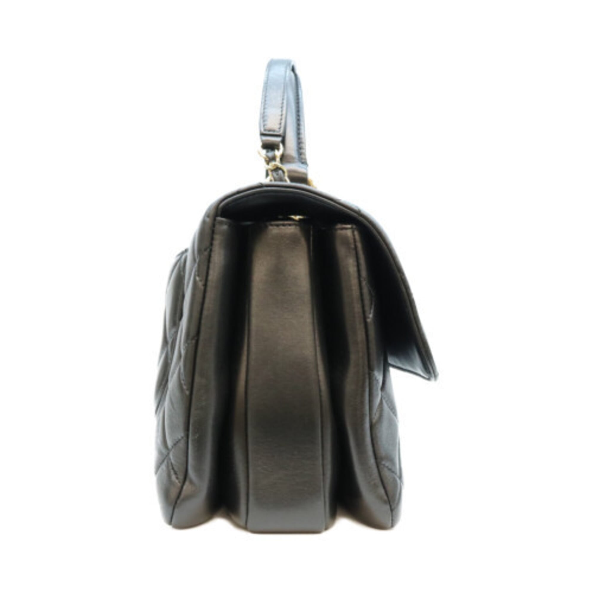 Chanel Black Leather Shoulder Bag (Pre-Owned)