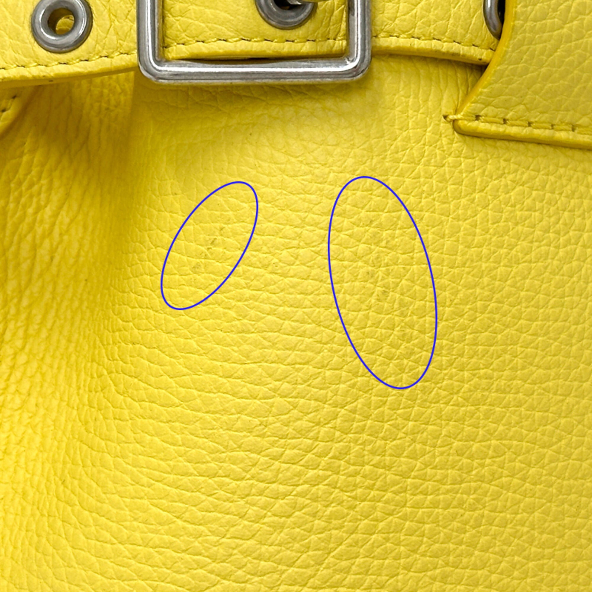 Celine Yellow Leather Handbag Shoulder Bag (Pre-Owned)
