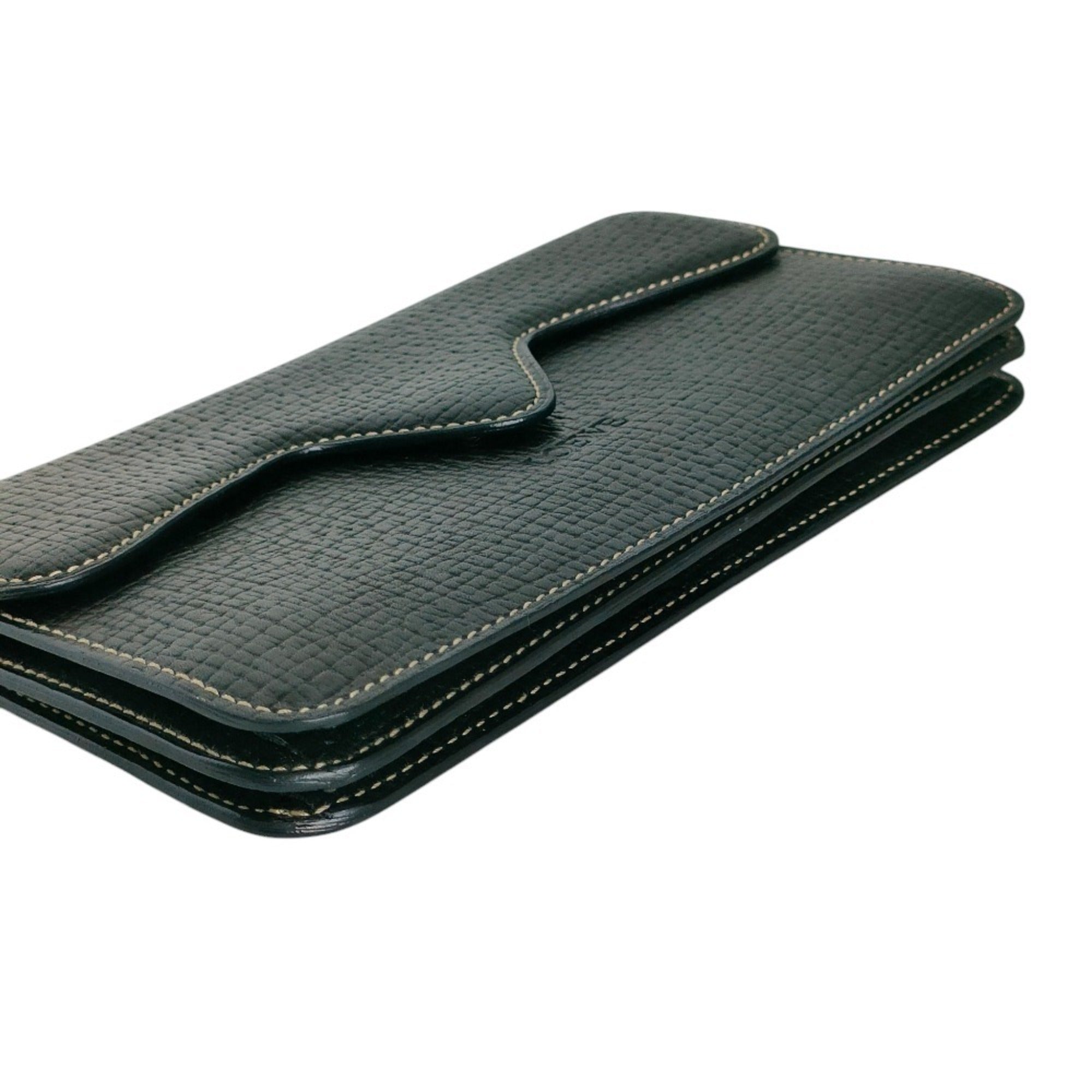 Loewe Black Leather Long Wallet (Bi-Fold) (Pre-Owned)