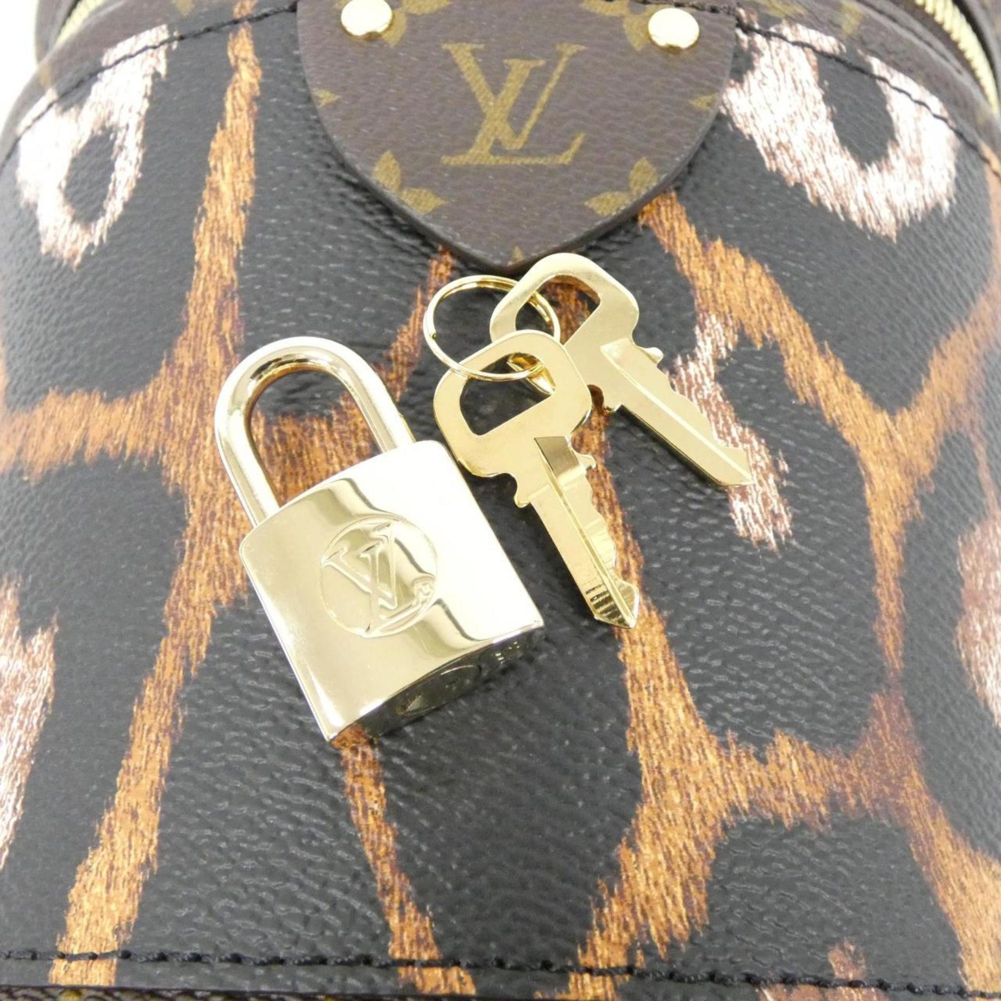 Louis Vuitton Marron Saffron Coated Canvas Handbag (Pre-Owned)