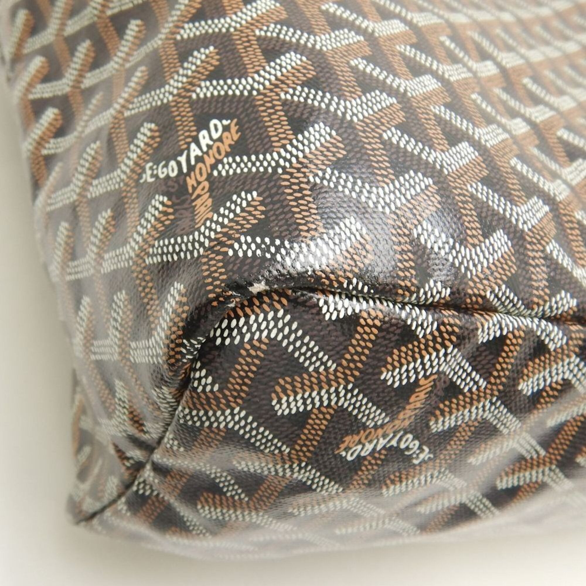 Goyard Saint Louis Black Coated Canvas Tote Bag (Pre-Owned)