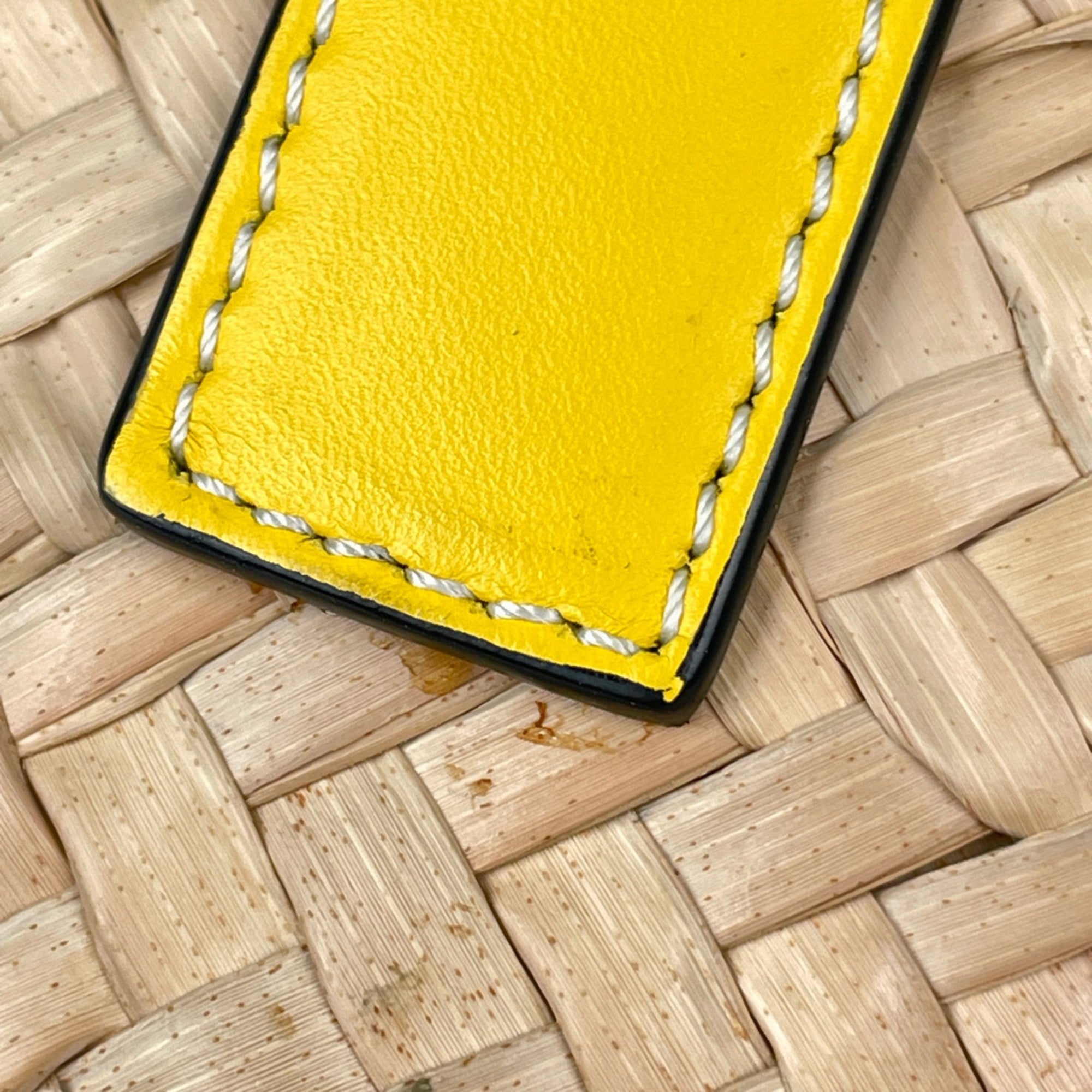 Loewe Yellow Leather Basket Tote Bag (Pre-Owned)