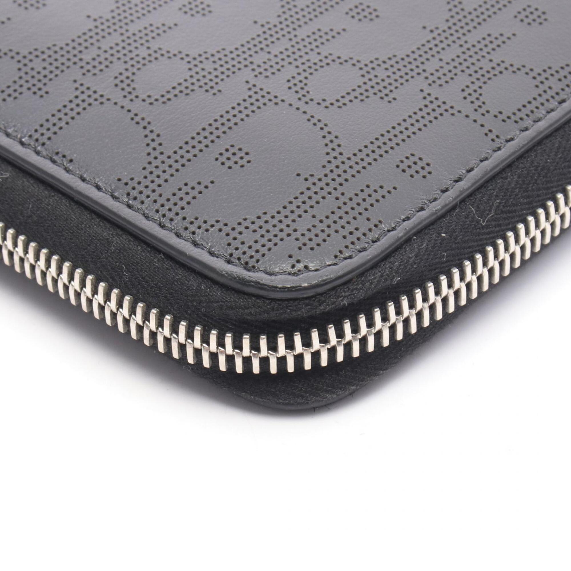 Christian Dior Black Leather Long Wallet (Bi-Fold) (Pre-Owned)