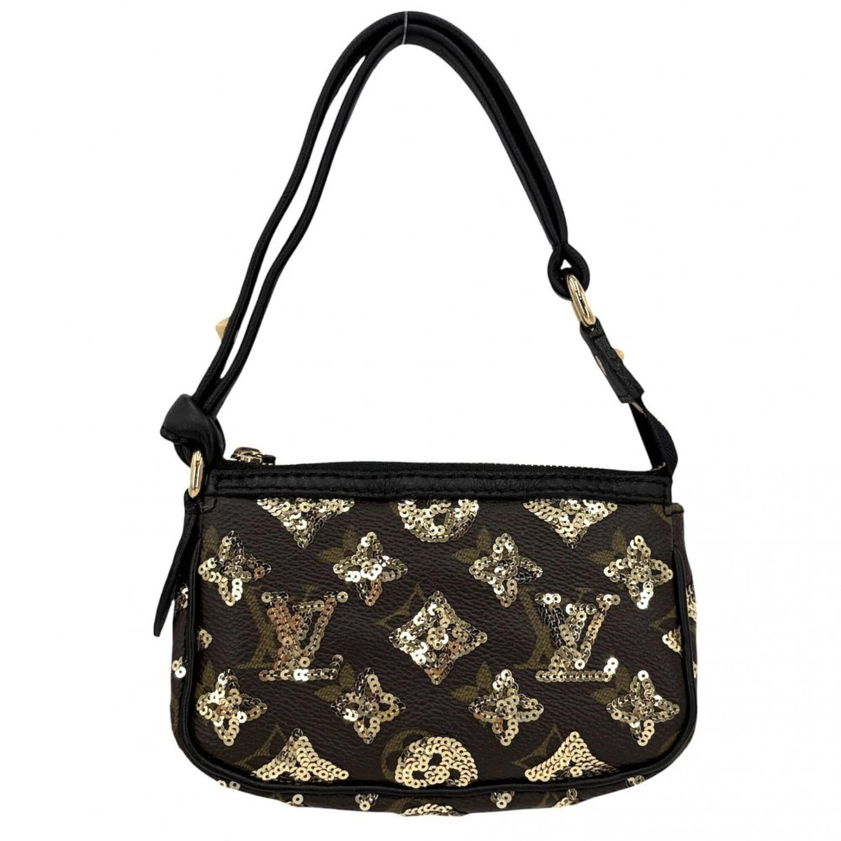 Louis Vuitton Black Brown Monogram Eclipse Leather Handbag (Pre-Owned)