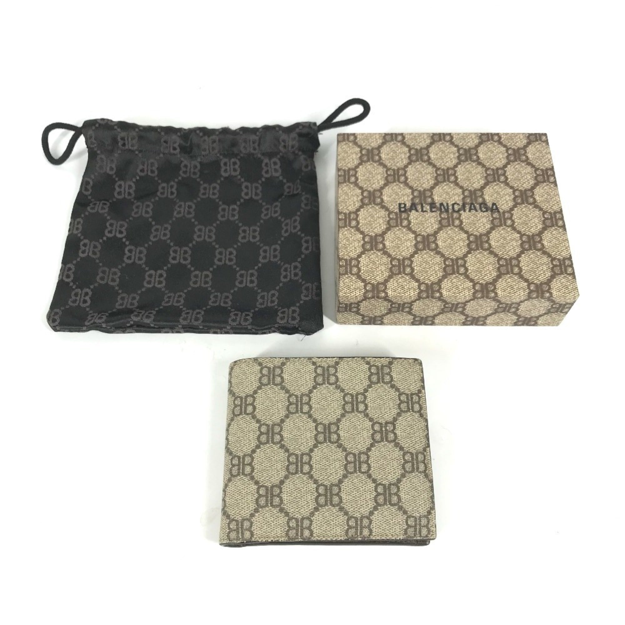 Gucci Beige Gg Supreme Wallet (Bi-Fold) (Pre-Owned)
