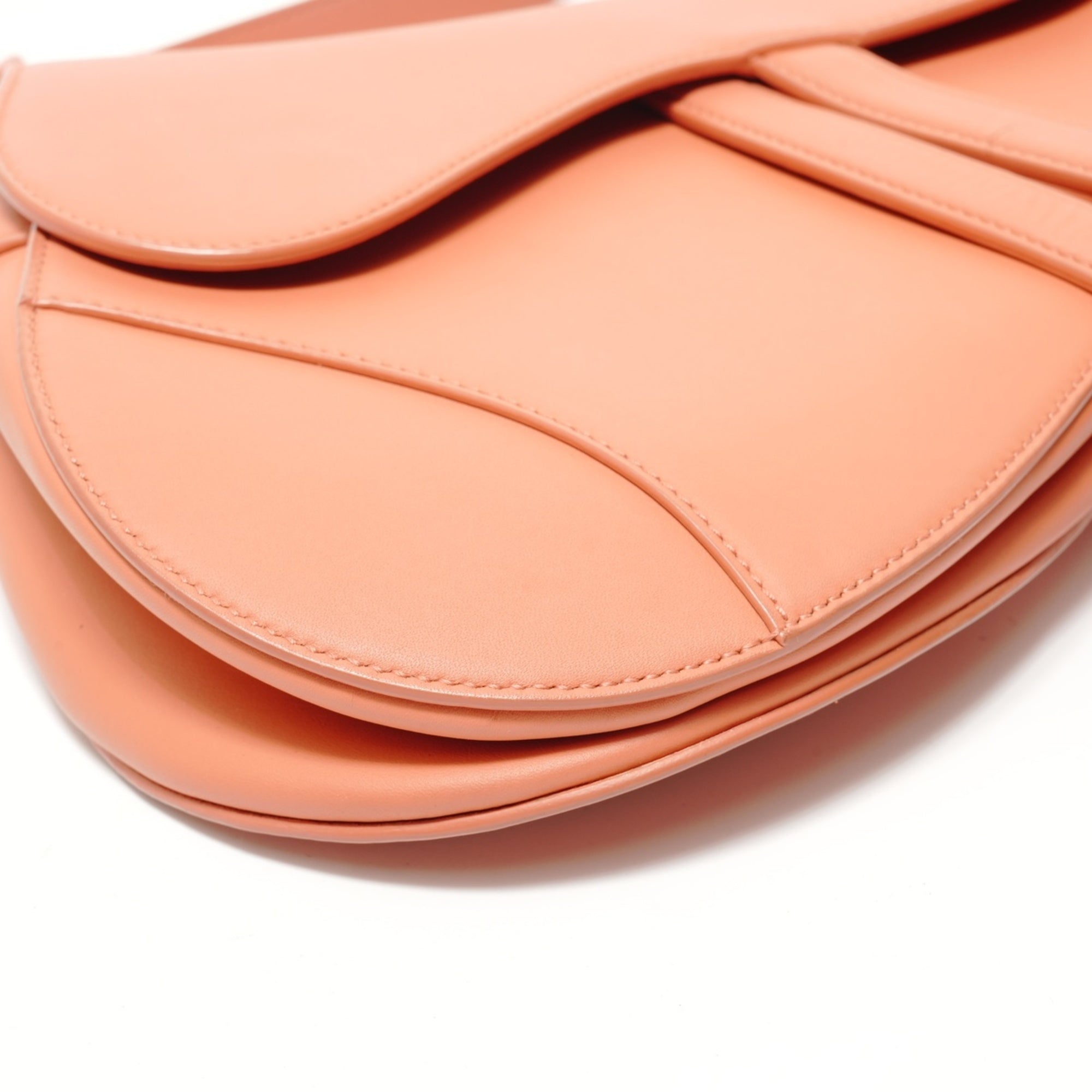 Christian Dior Orange Saddle Bag Shoulder Bag (Pre-Owned)