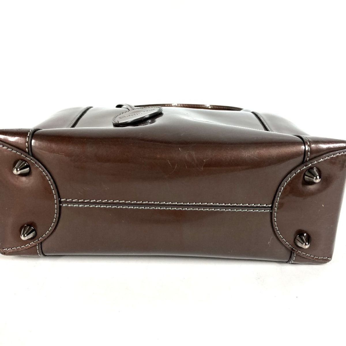 Christian Dior Brown Patent Leather Handbag (Pre-Owned)