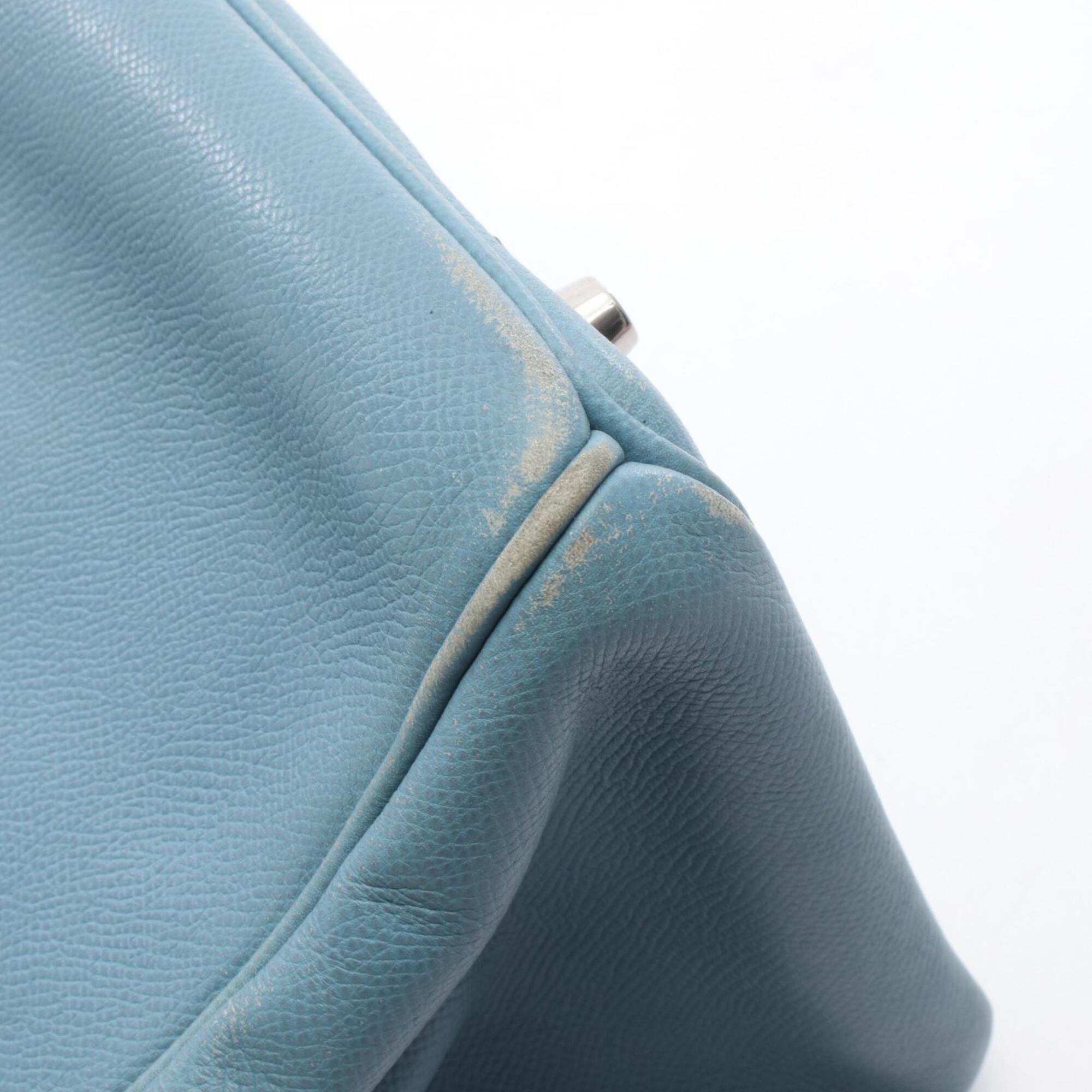 Hermes Blue Epsom Leather Handbag (Pre-Owned)