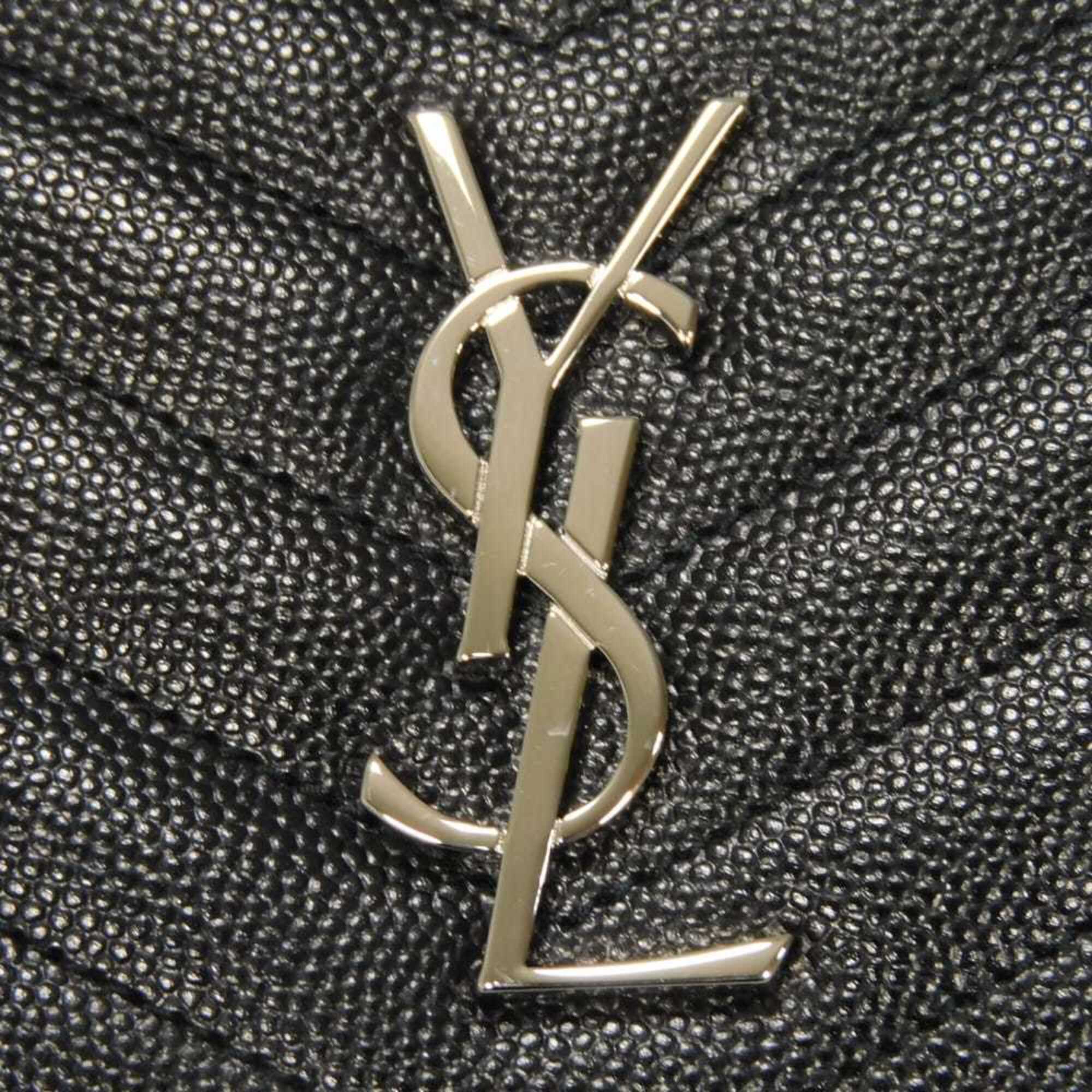 Yves Saint Laurent Black Leather Wallet (Bi-Fold) (Pre-Owned)