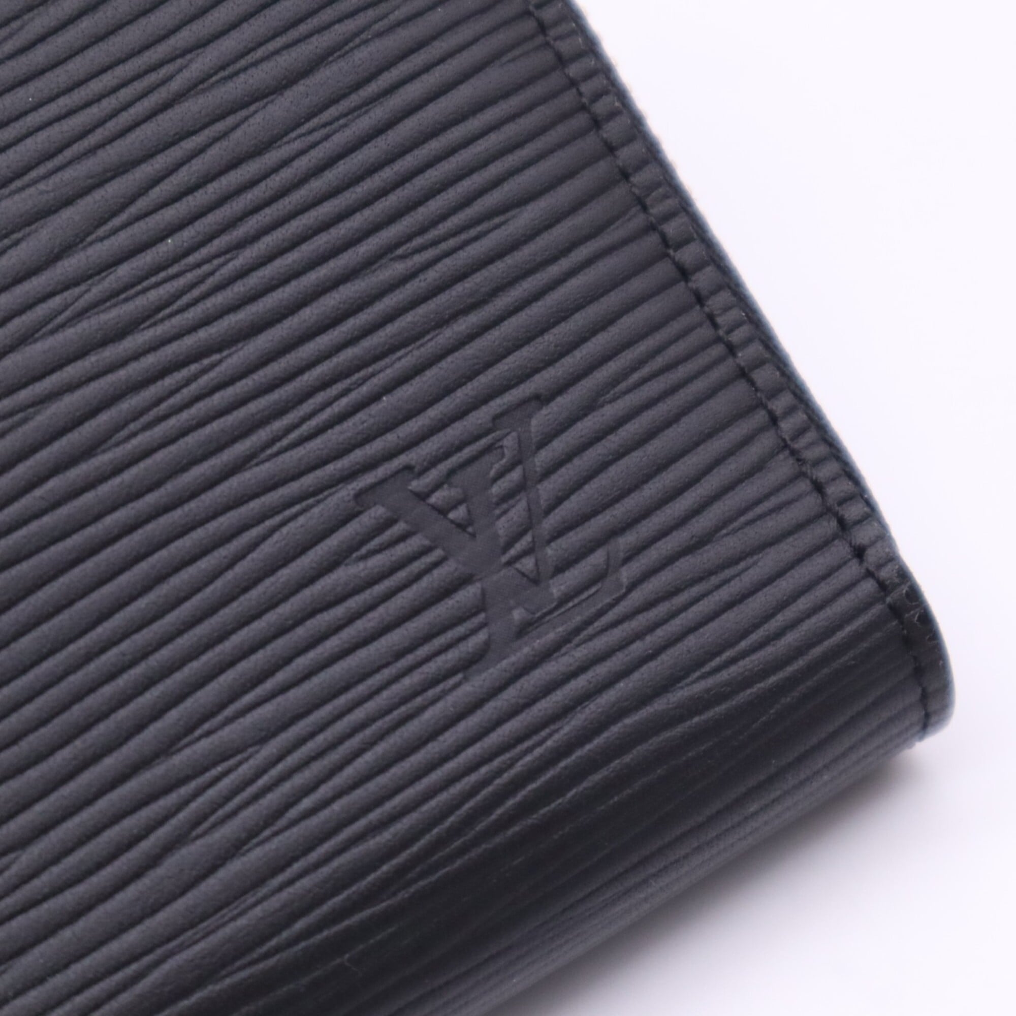 Louis Vuitton Epi Black Noir Leather Long Wallet (Bi-Fold) (Pre-Owned)