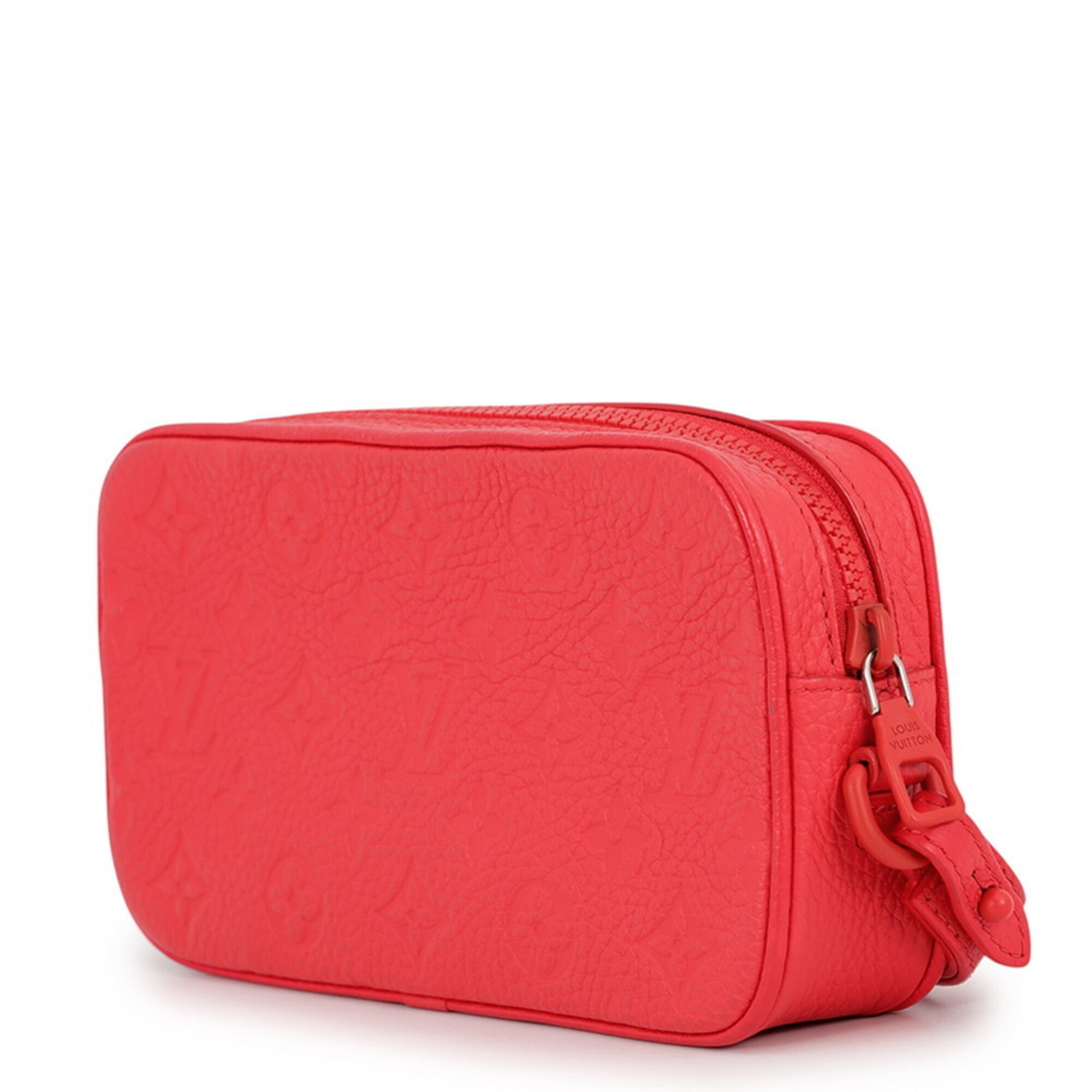Louis Vuitton Monogram Red Color Monogram Handbag Pochette (Pre-Owned)