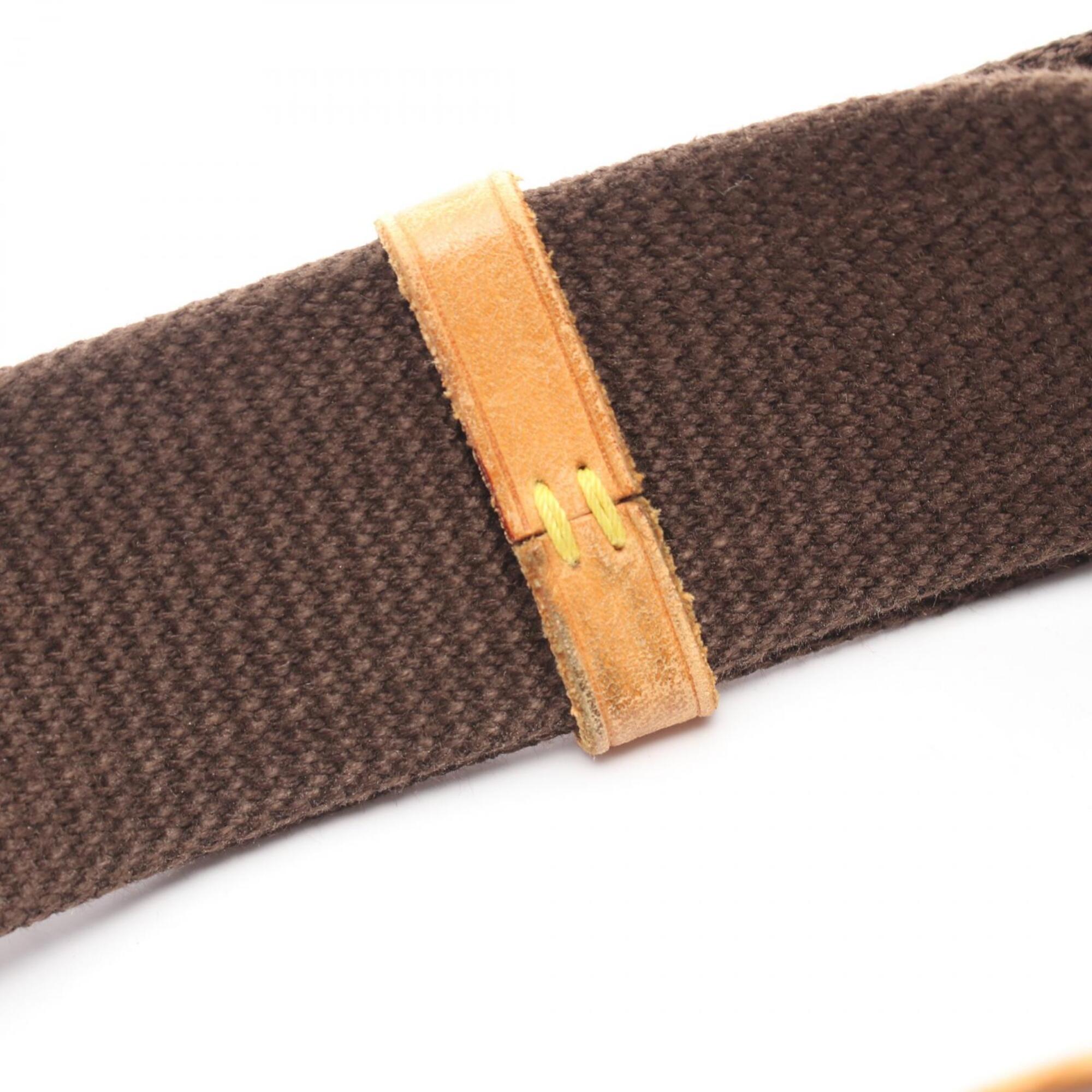 Louis Vuitton Brown Coated Canvas Leather Fanny Pack Handbag (Pre-Owned)