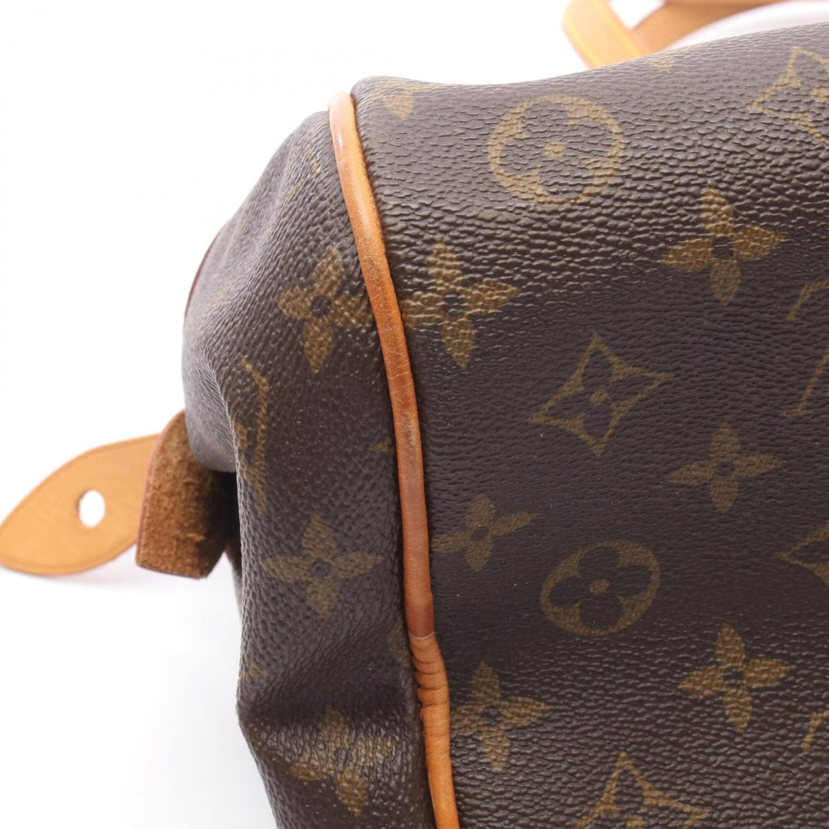 Louis Vuitton Brown Monogram Coated Canvas Leather Handbag Shoulder Bag (Pre-Owned)
