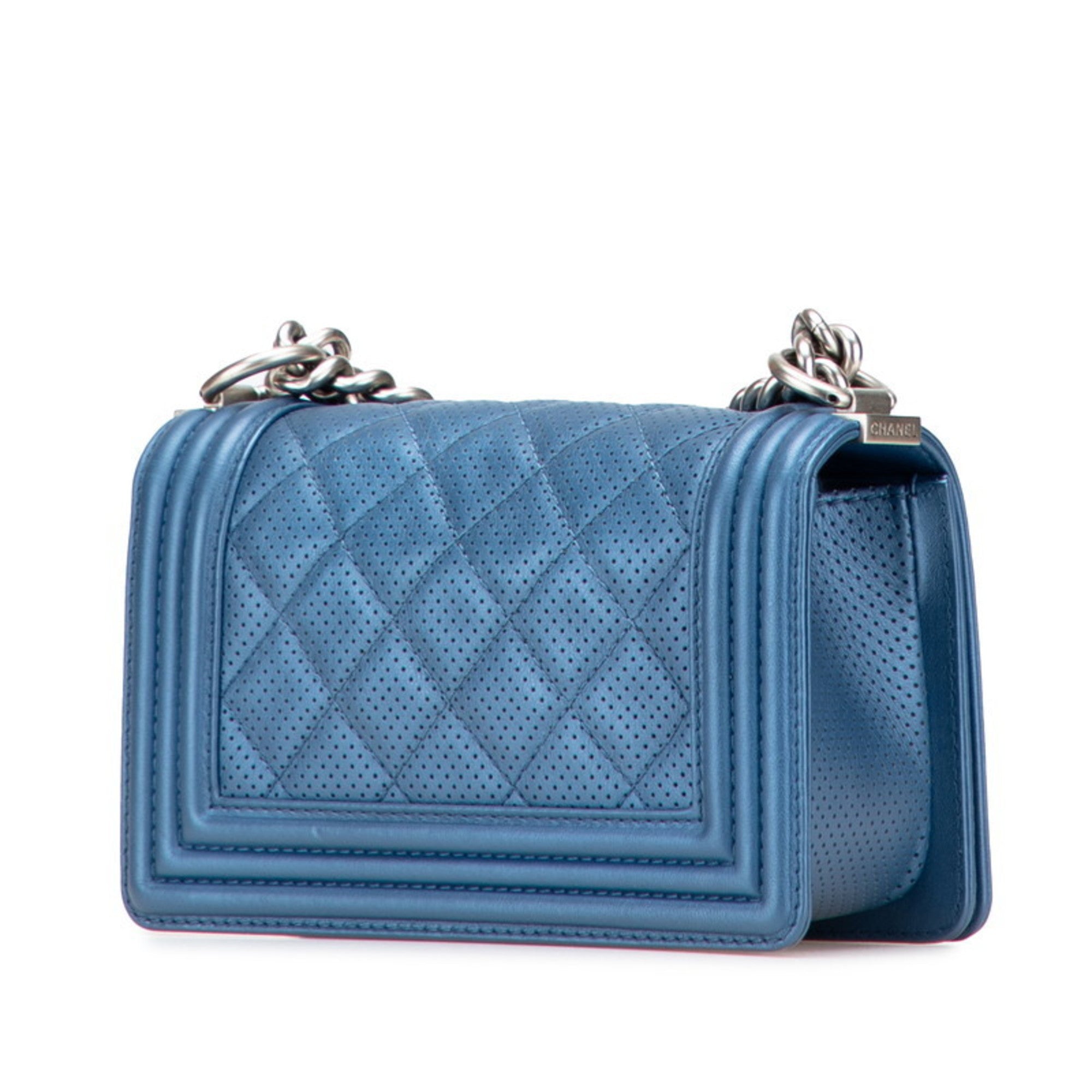Chanel Matelasse Blue Shoulder Bag (Pre-Owned)