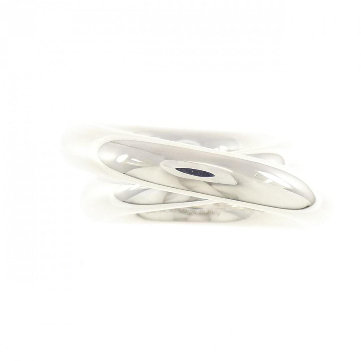 Hermes Silver 925 Band Ring (Pre-Owned)