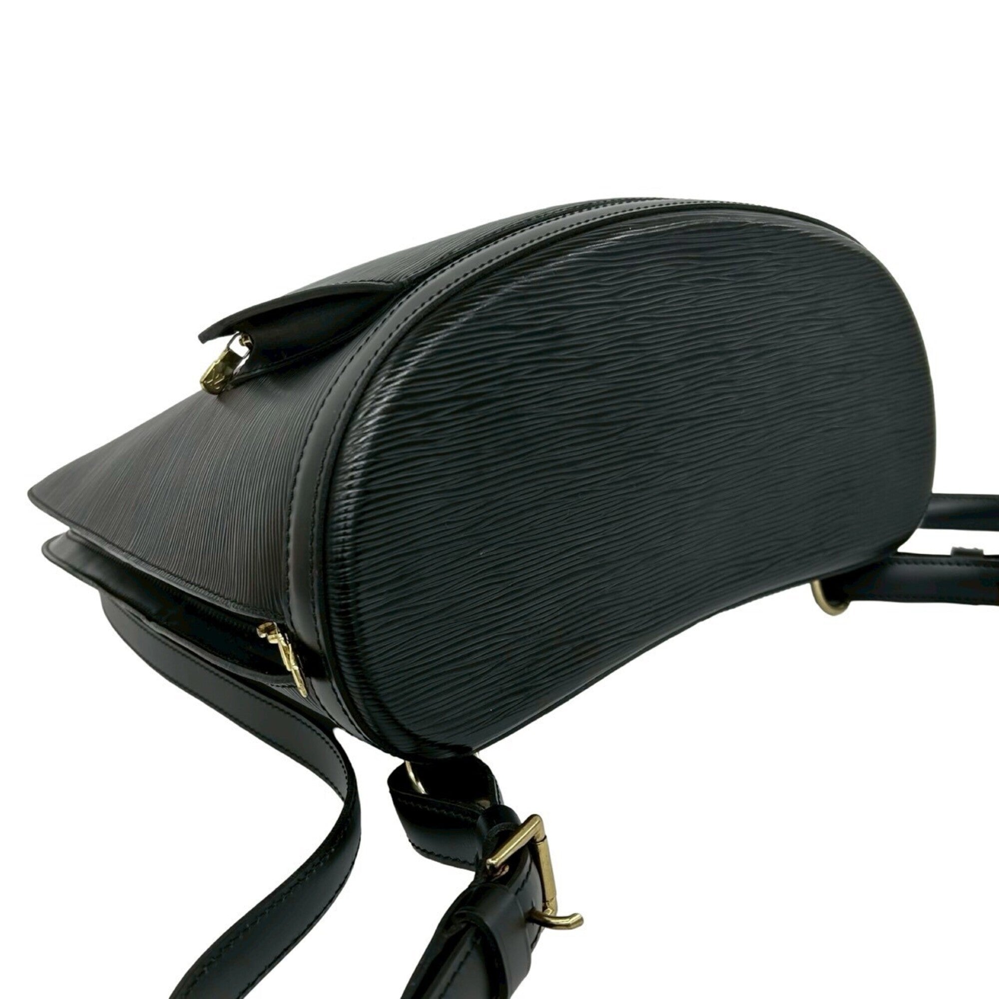 Louis Vuitton Black Leather Backpack (Pre-Owned)