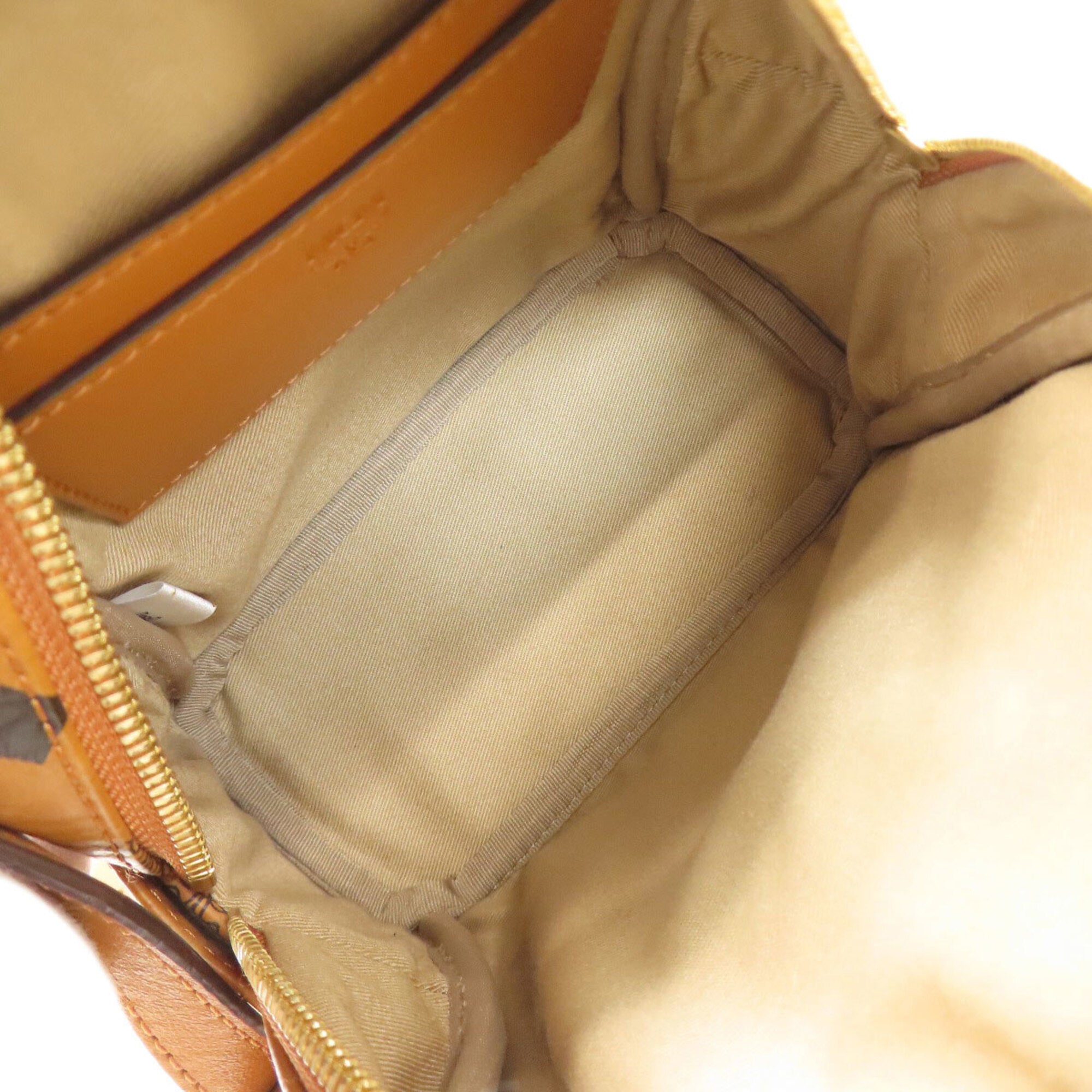 Mcm Brown Pvc Backpack (Pre-Owned)