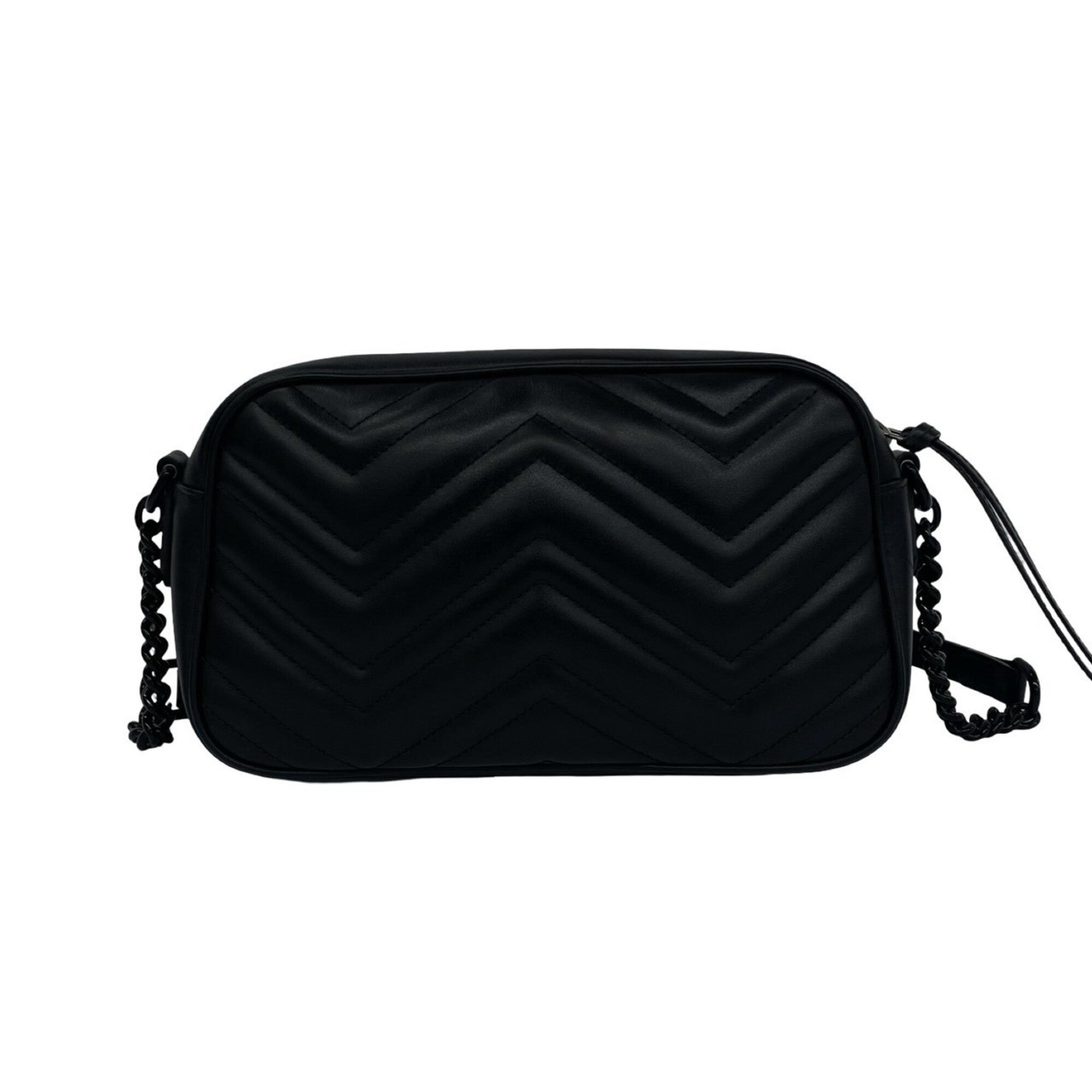 Gucci Black Leather Pochette Shoulder Bag (Pre-Owned)