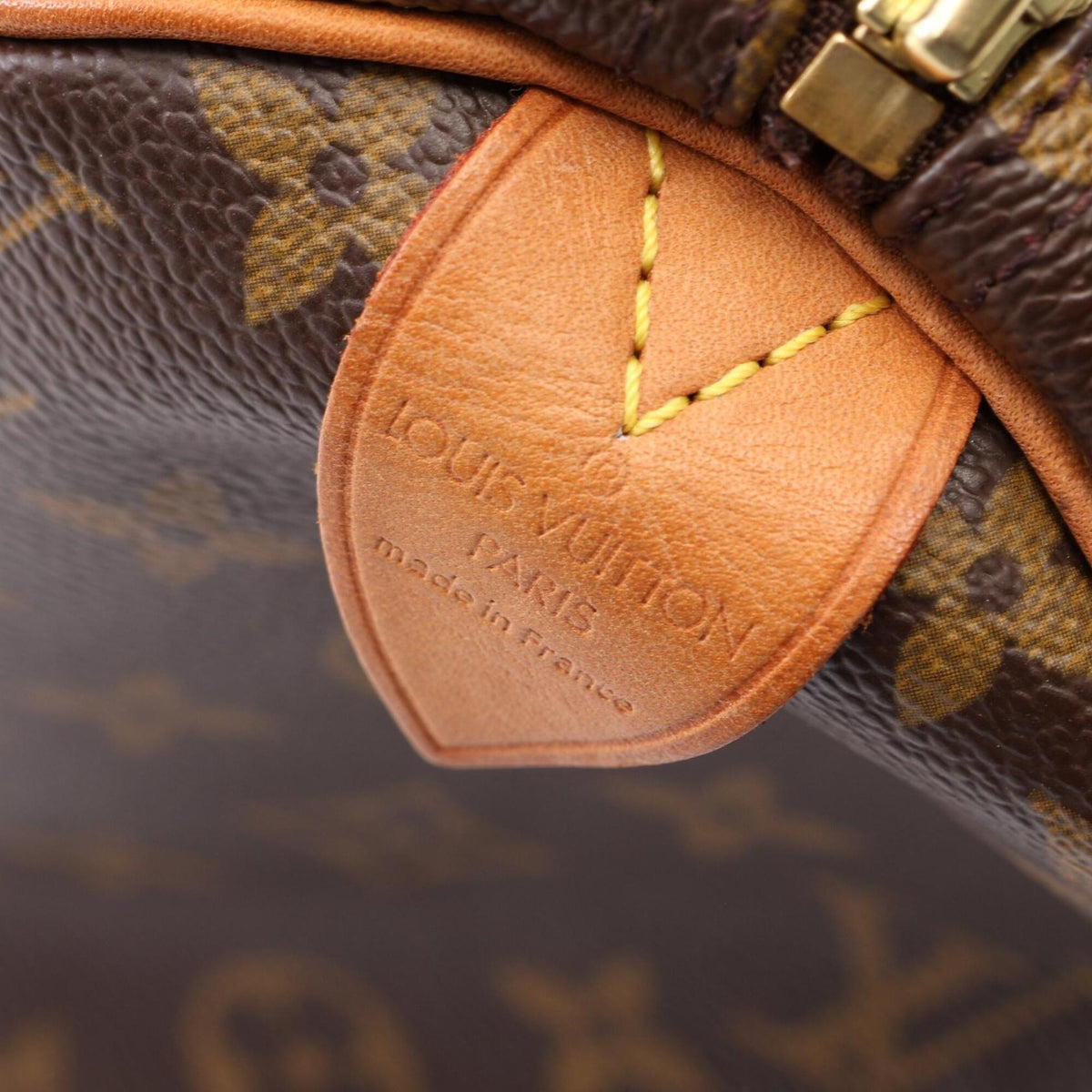 Louis Vuitton Monogram Brown Coated Canvas Leather Handbag (Pre-Owned)
