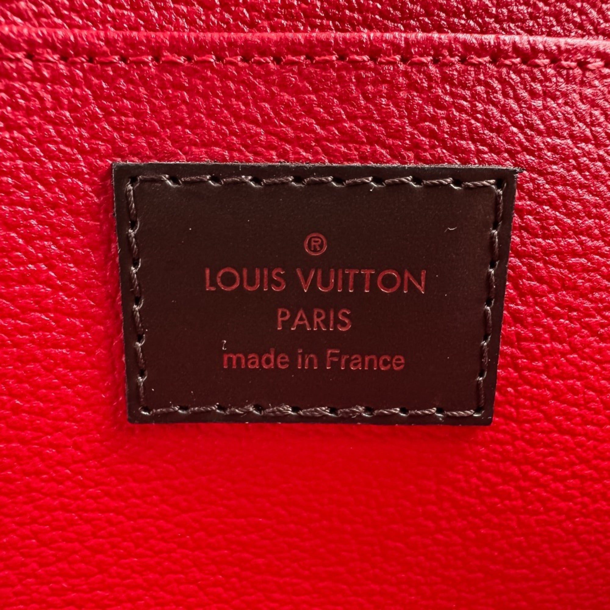 Louis Vuitton Brown Damier Canvas Handbag Pochette Pouch (Pre-Owned)