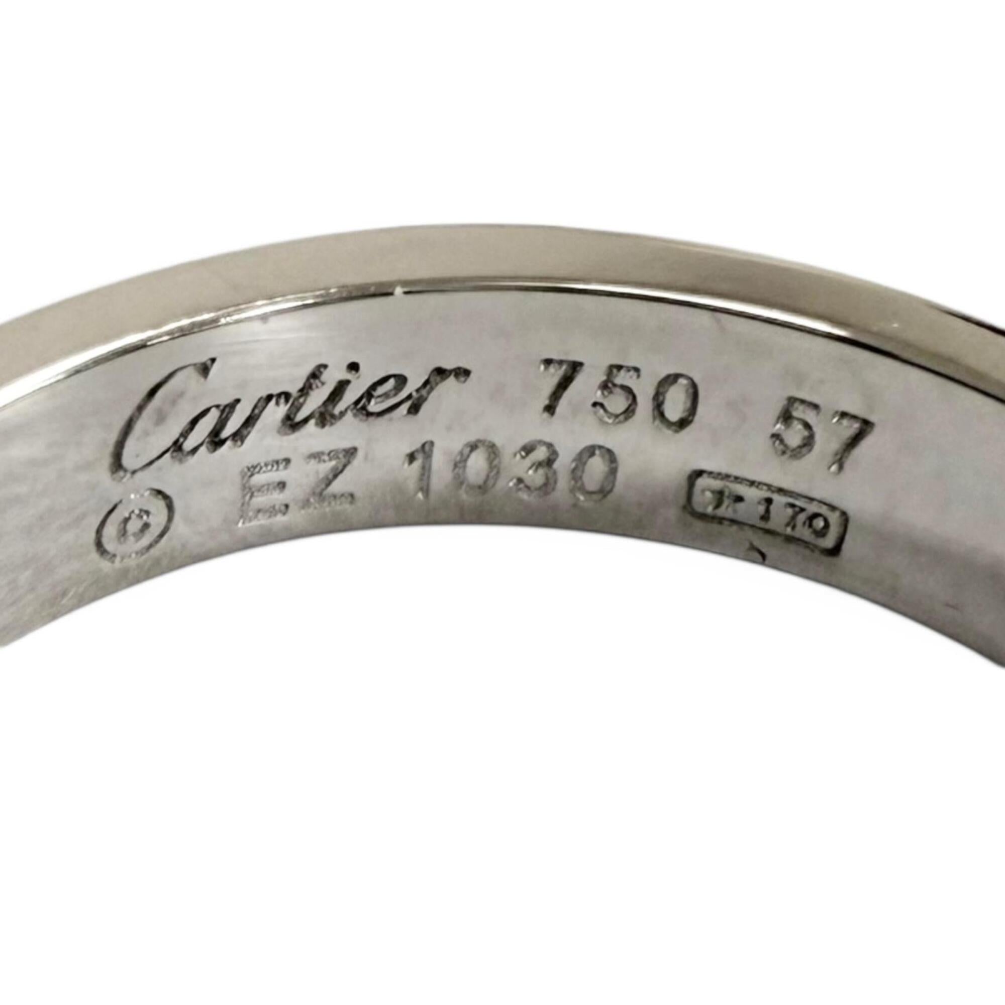 Cartier White Gold White Gold (18K) Band Ring (Pre-Owned)