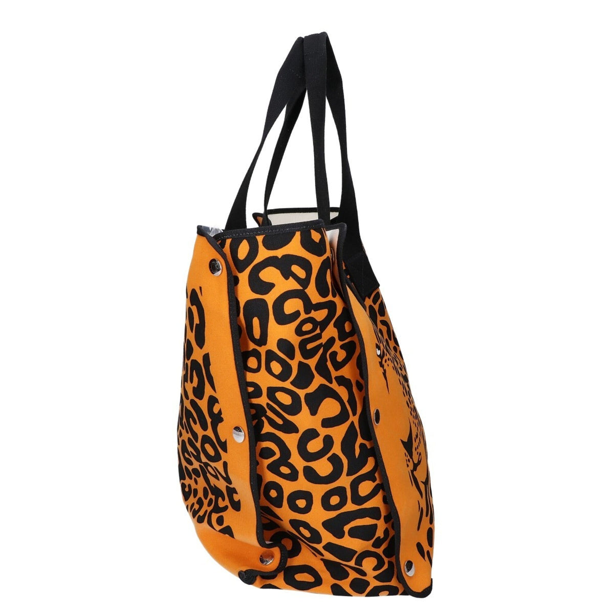 Hermes Orange Canvas Beach Bag Eco-Bag Tote Bag (Pre-Owned)