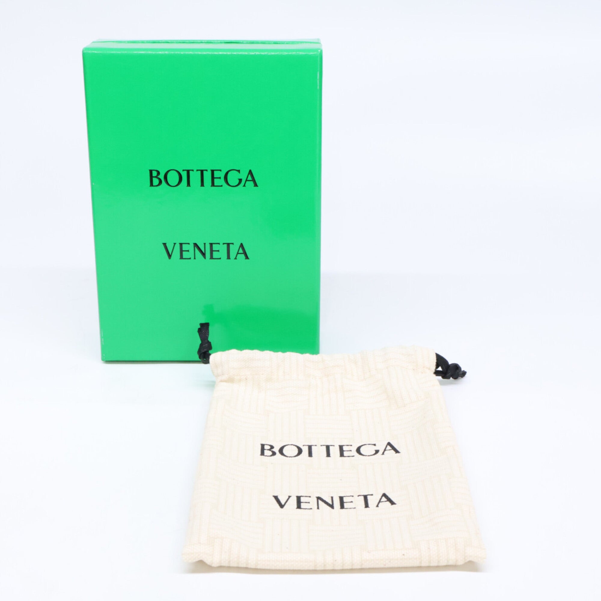 Bottega Veneta Black Leather Coin Purse/Coin Case (Pre-Owned)