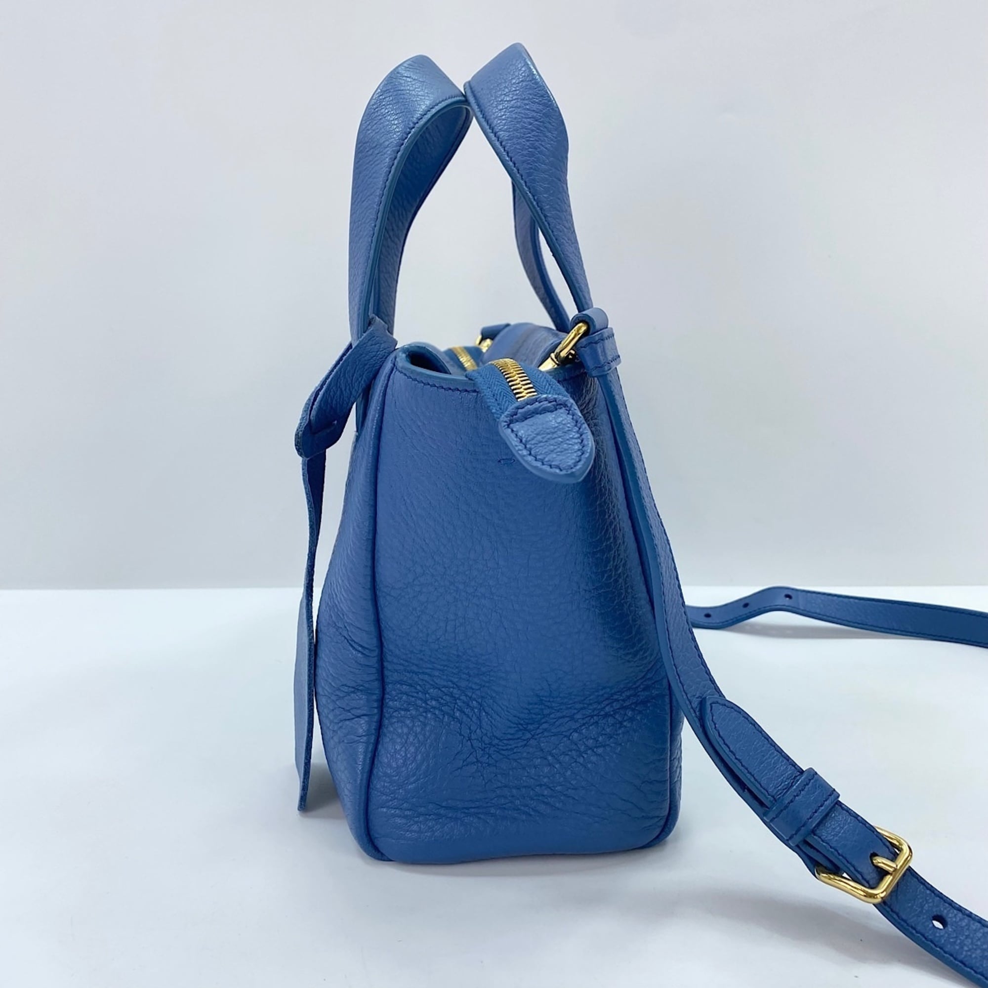 Prada Blue Handbag Shoulder Bag (Pre-Owned)