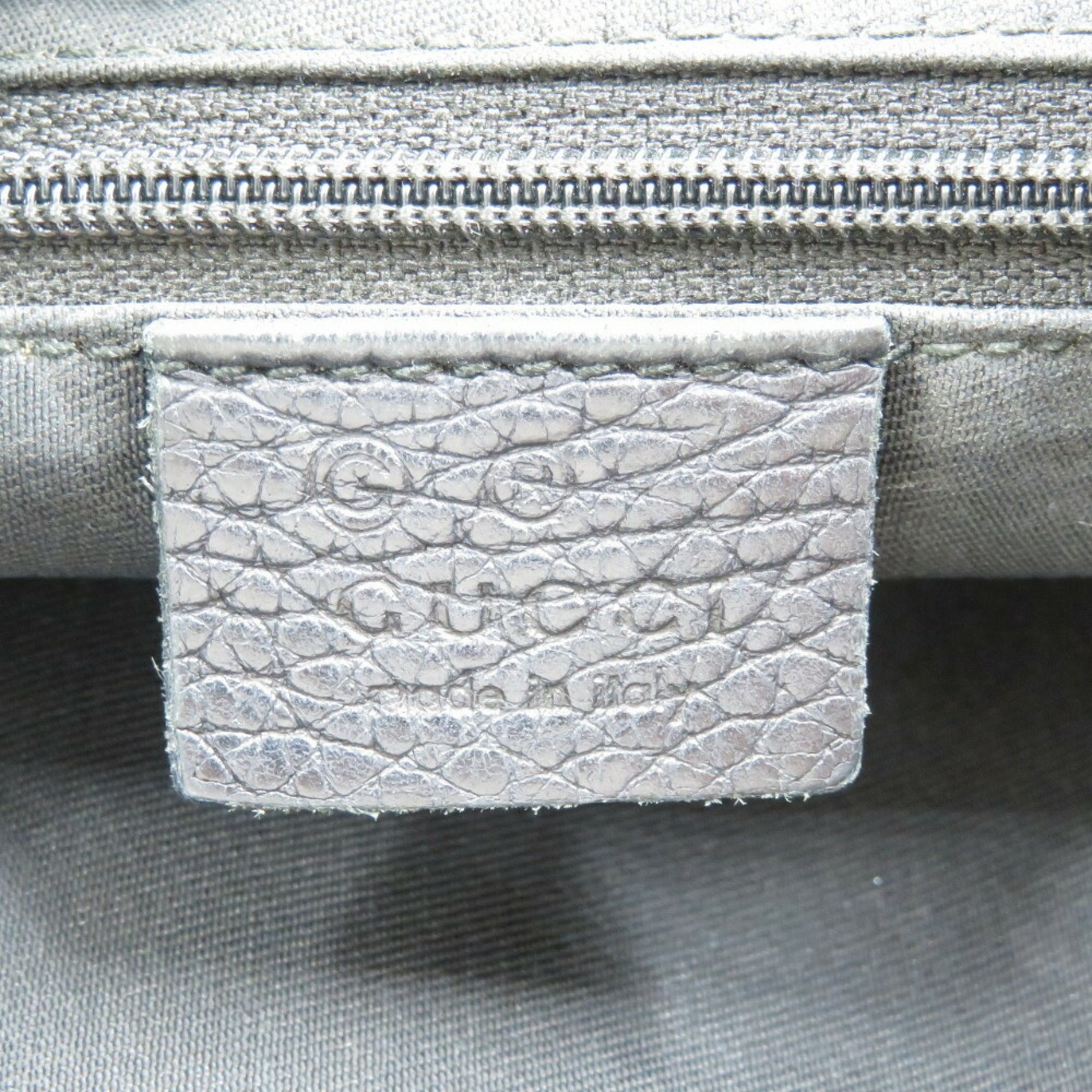 Gucci Black Gg Canvas Leather Shoulder Bag (Pre-Owned)