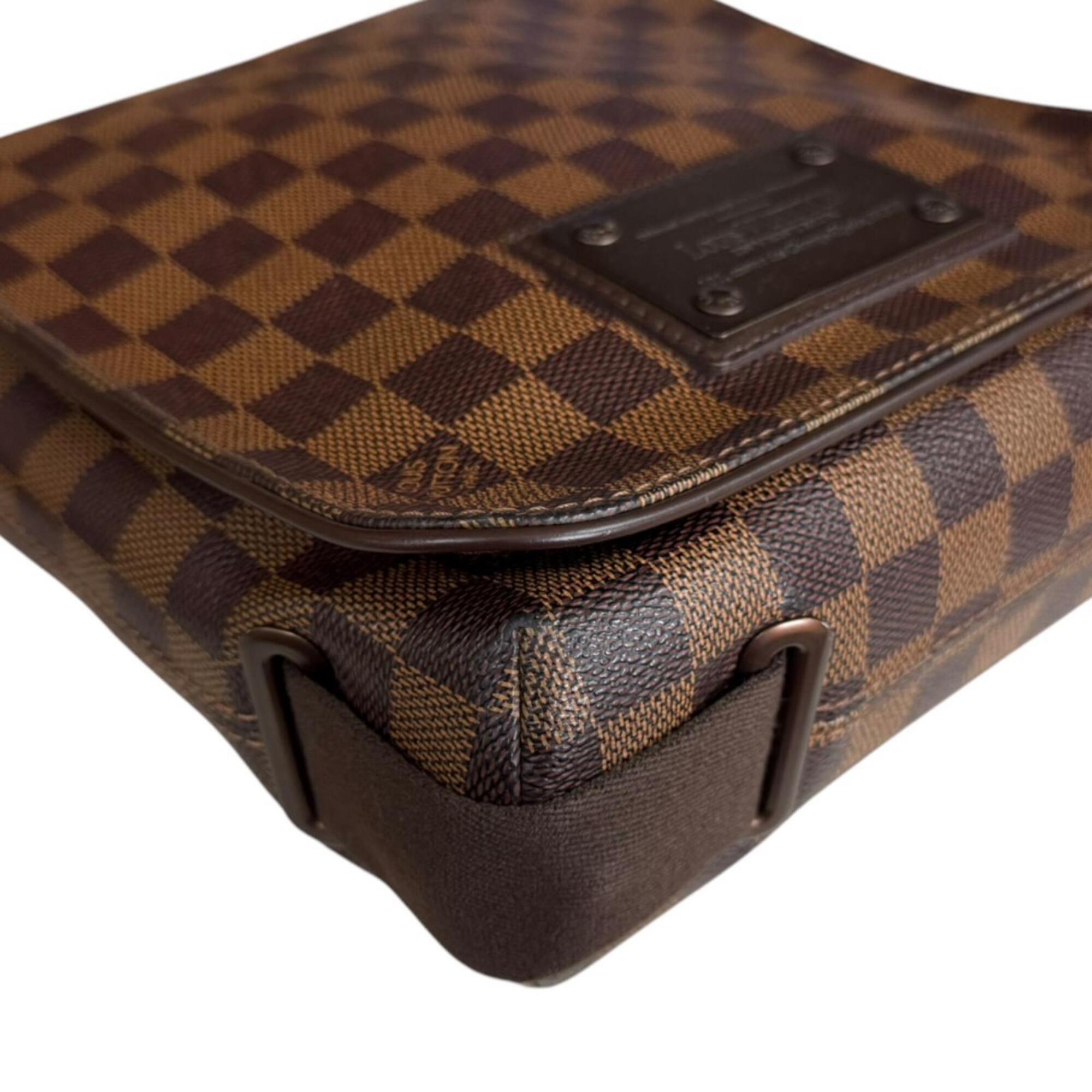 Louis Vuitton Damier Brown Damier Canvas Handbag Shoulder Bag (Pre-Owned)