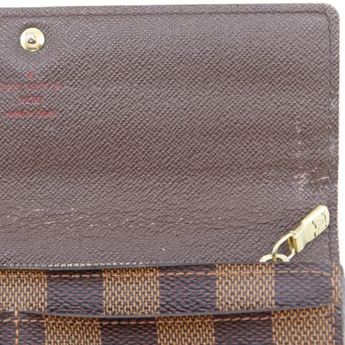 Louis Vuitton Damier Brown Damier Canvas Long Wallet (Bi-Fold) (Pre-Owned)