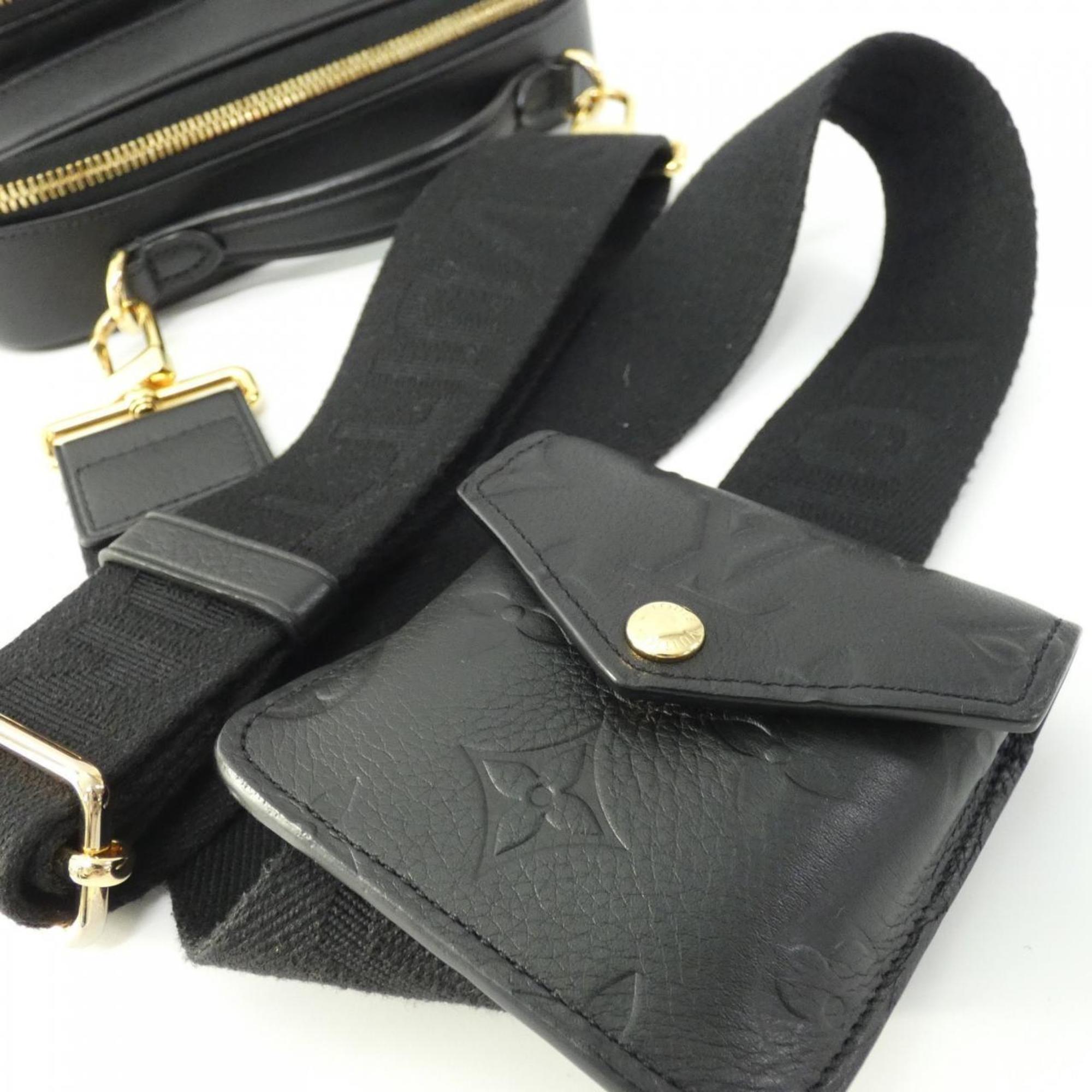 Louis Vuitton Black Leather Shoulder Bag (Pre-Owned)