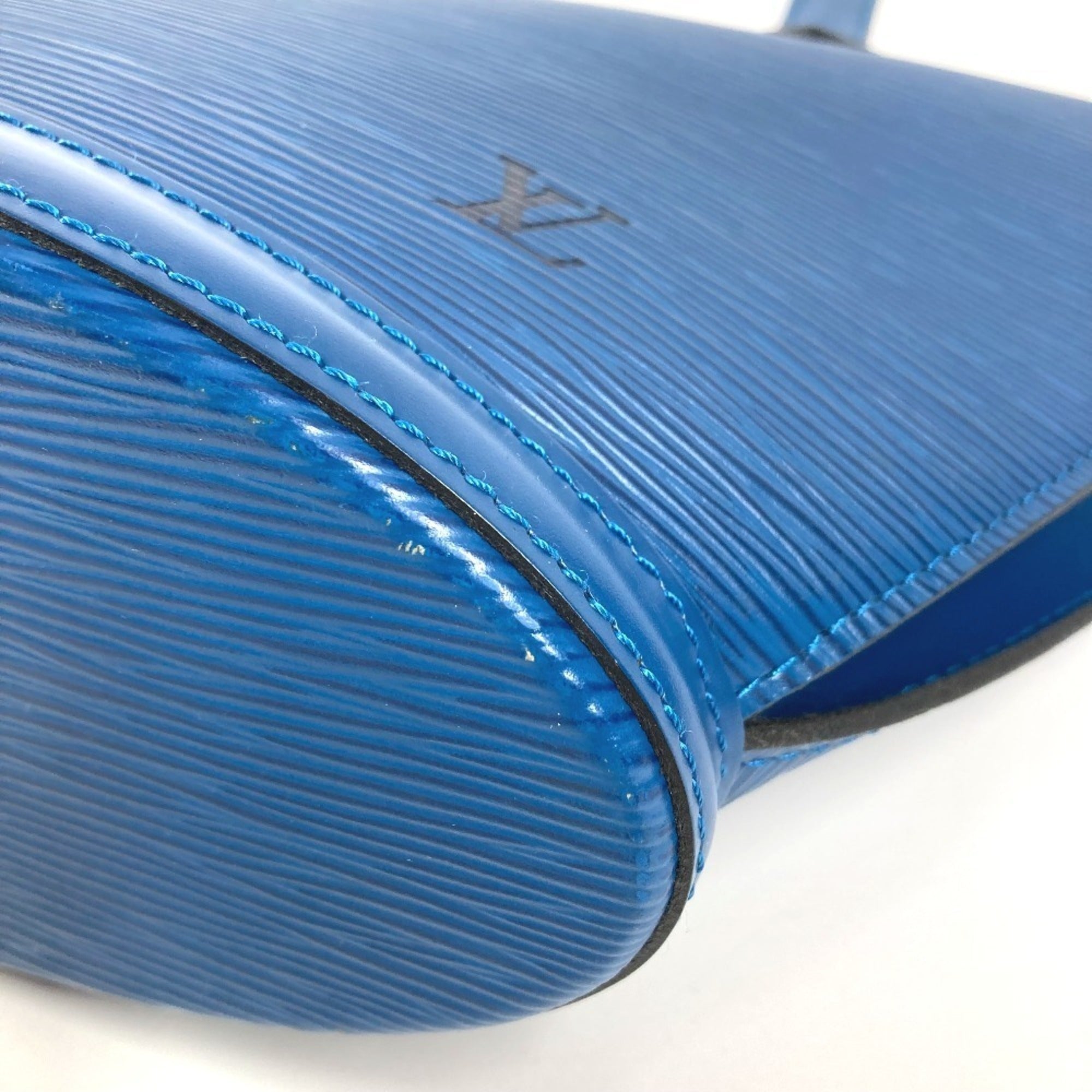 Louis Vuitton Epi Blue Toledo Blue Epi Leather Shoulder Bag Tote Bag (Pre-Owned)