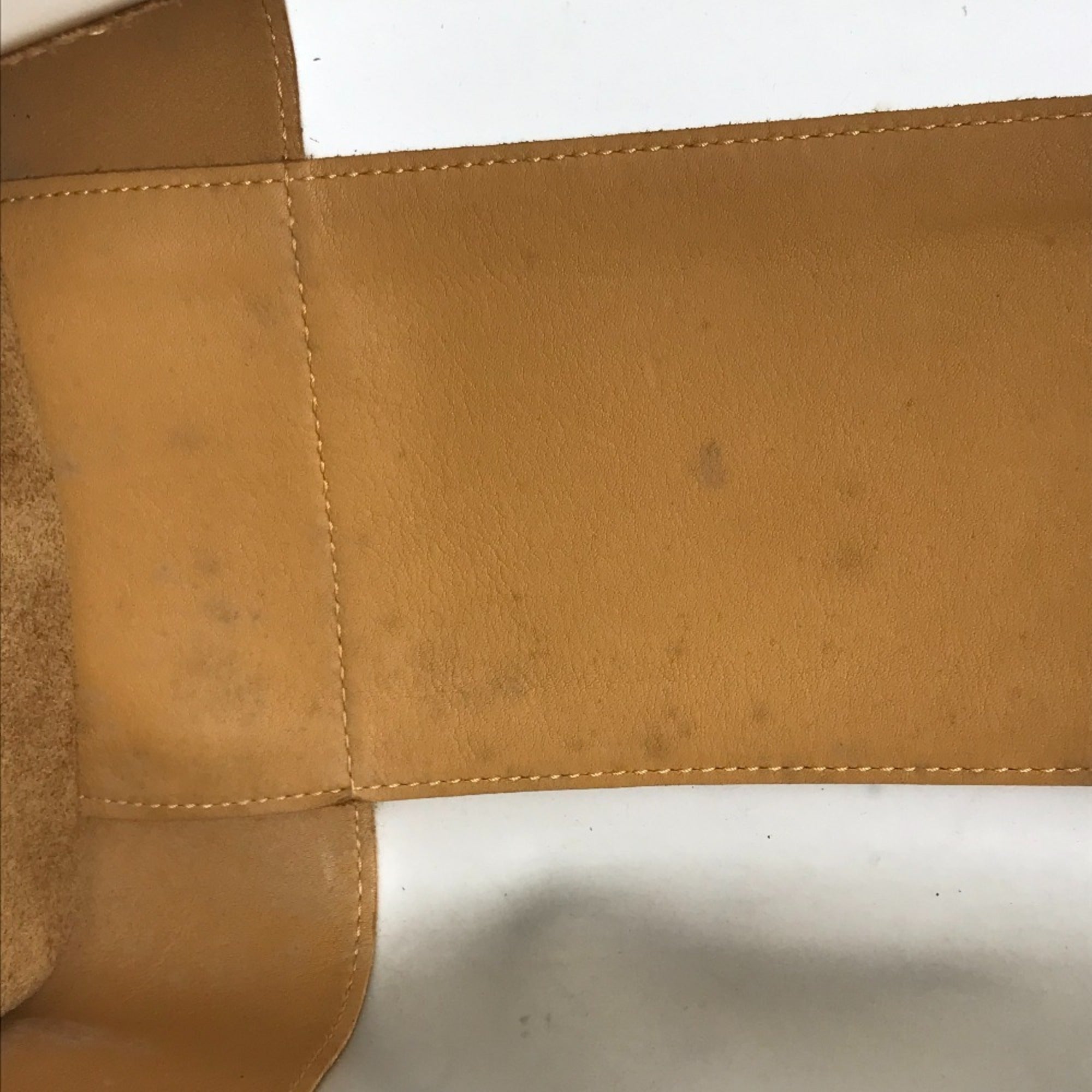 Loewe Amazona Beige Vinyl Leather Boston Bag Handbag (Pre-Owned)