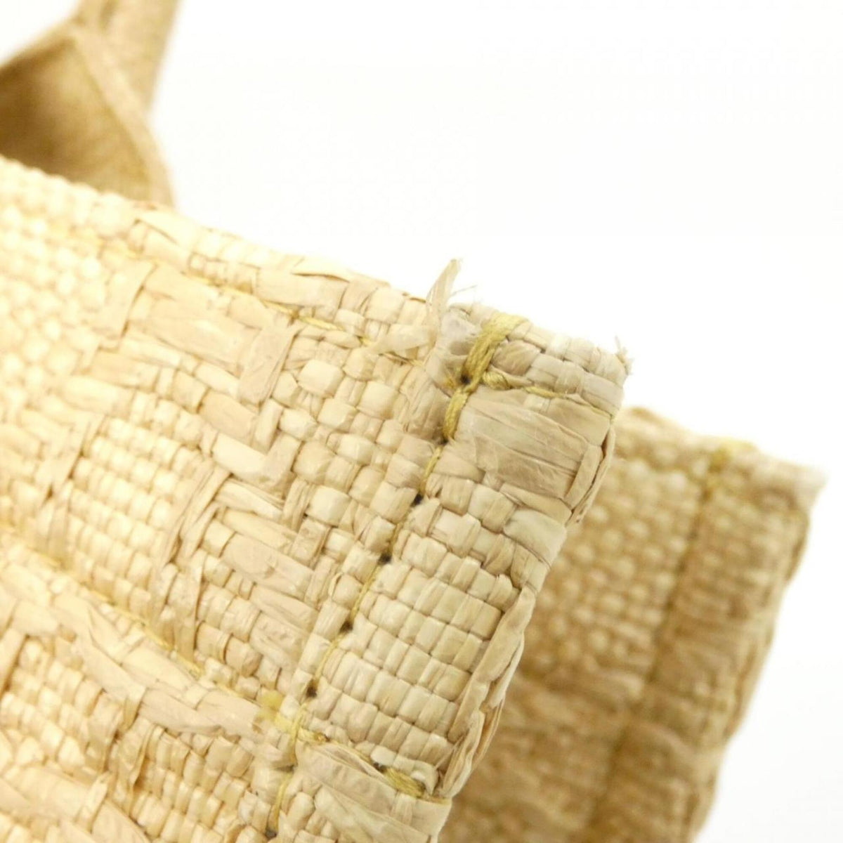Christian Dior Beige Raffia Handbag (Pre-Owned)